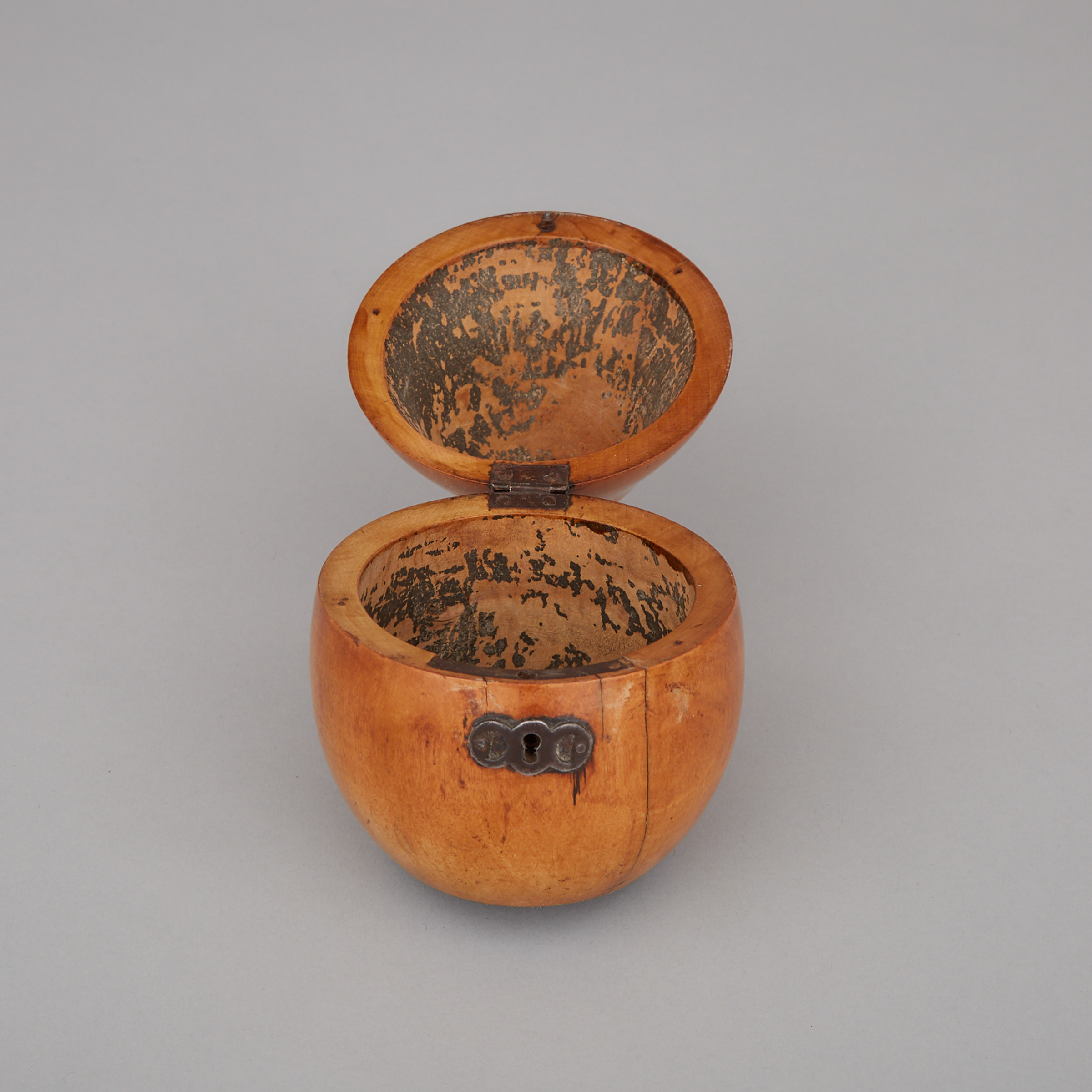 George III Pearwood Pear Form Tea Caddy, c.1800