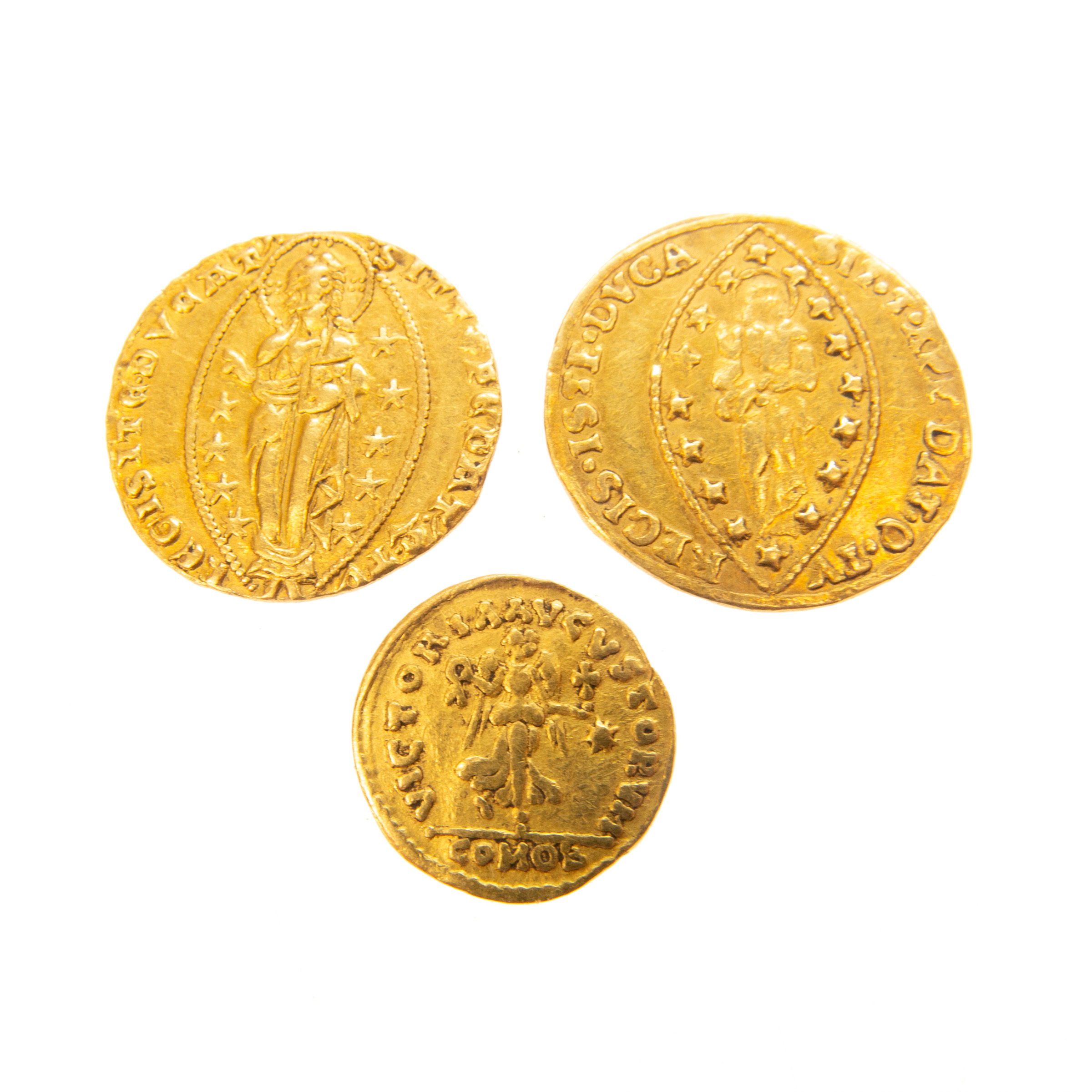 Three Gold Venetian Coins
