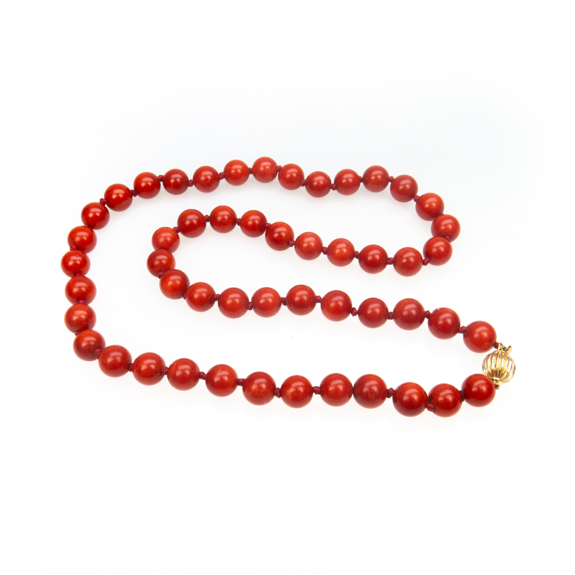 Single Strand Of Coral Beads