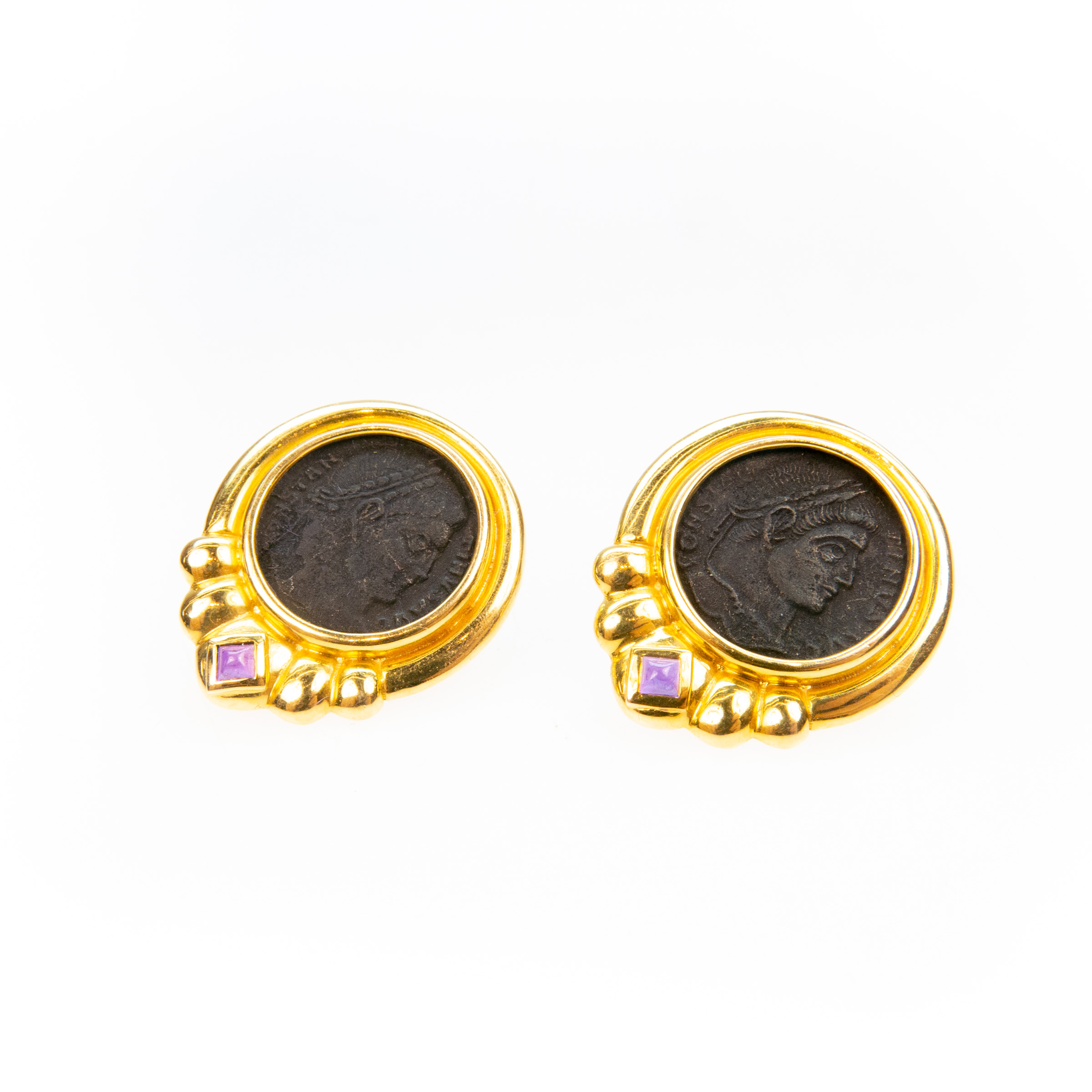 Pair Of 14K Yellow Gold Earrings