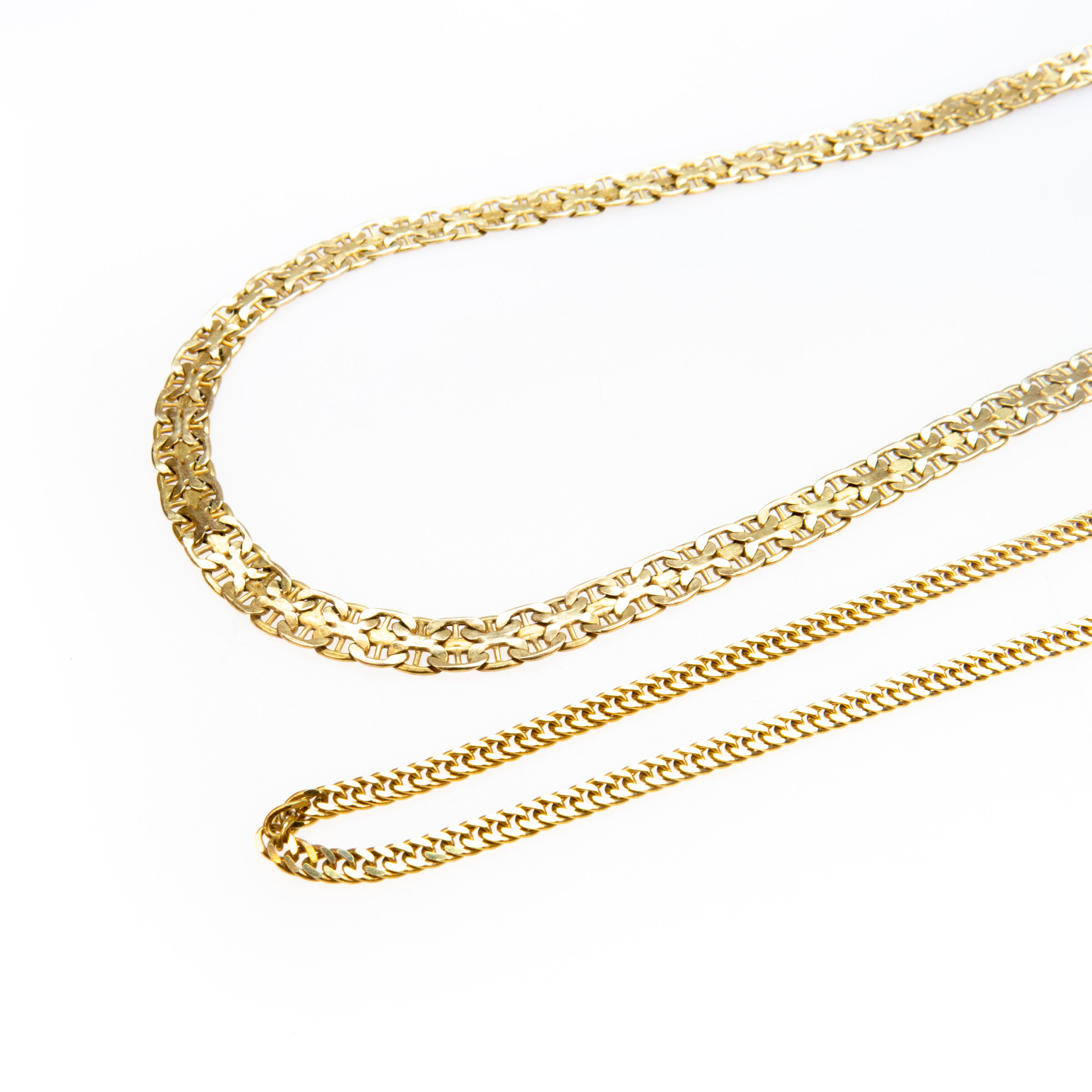 10K And 14K Yellow Gold Necklaces