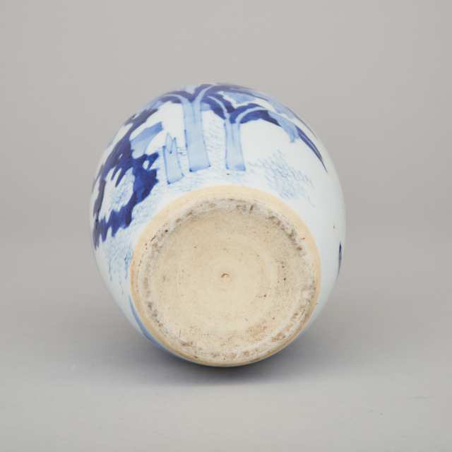 A Blue and White Kangxi-Style 'Qilin' Jar