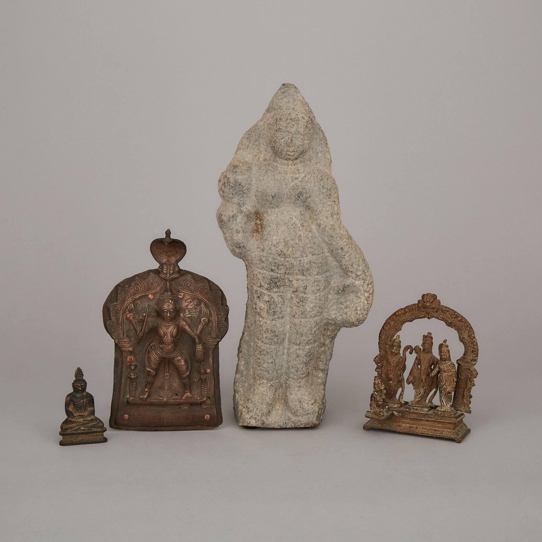 A Group of Three South and Southeast Asian Bronzes