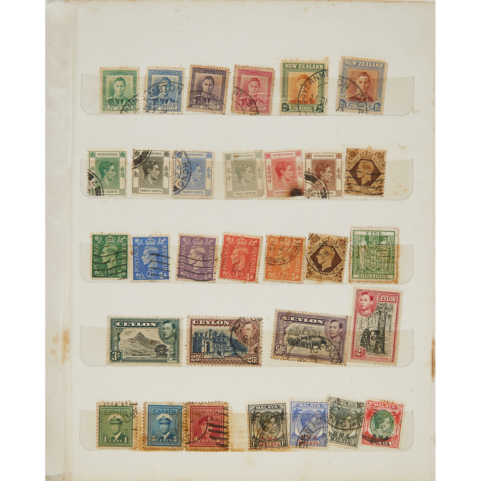 A Group of One Hundred and Eighty-One Stamps, Early 20th Century