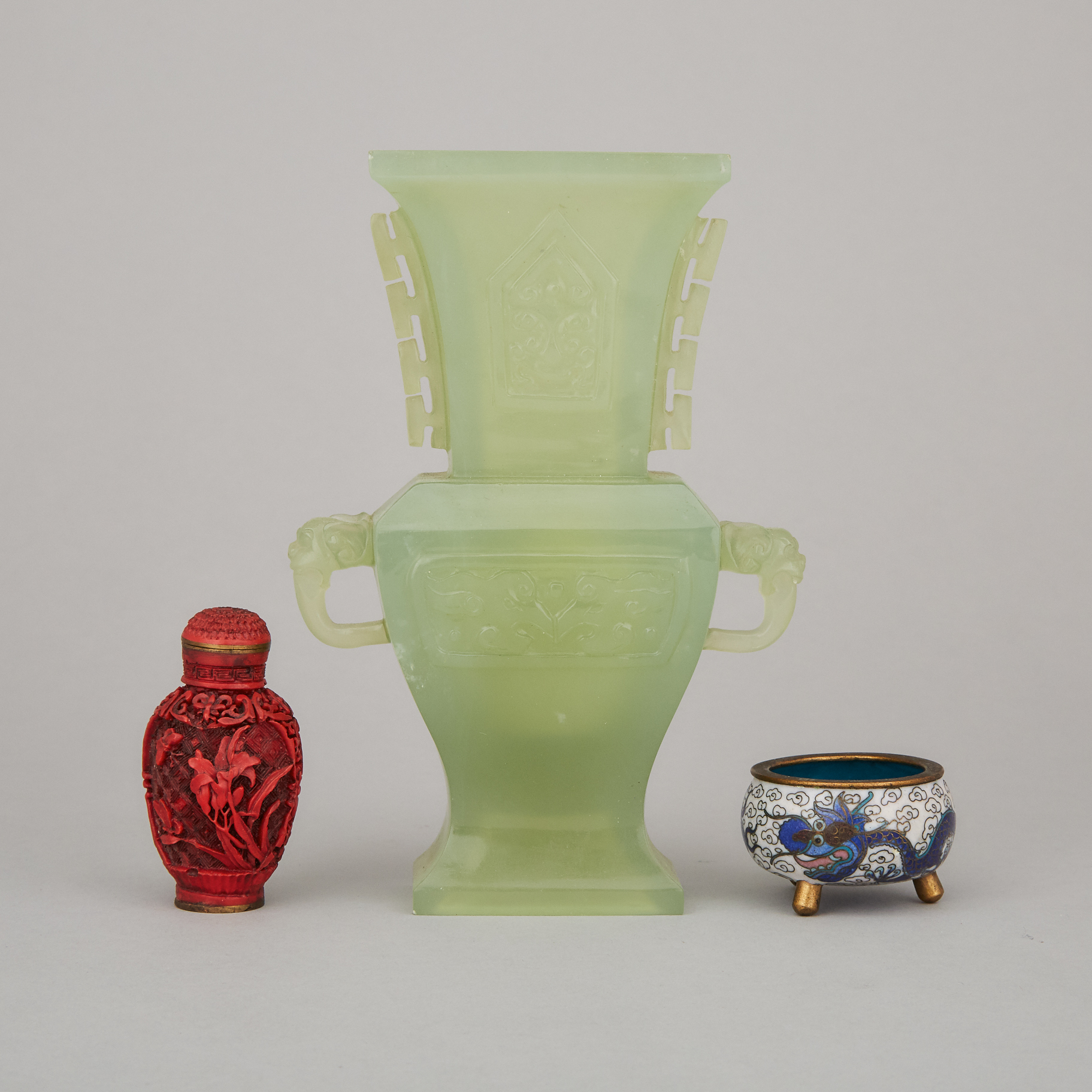 A Group of Three Chinese Art Items