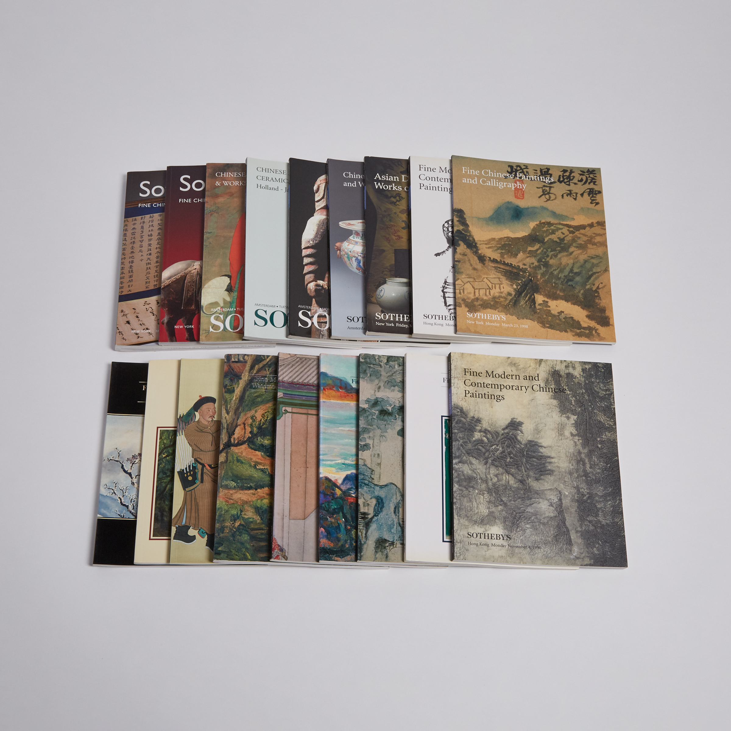 A Group of Eighteen Sotheby's Chinese Art Catalogues, 1991-2004