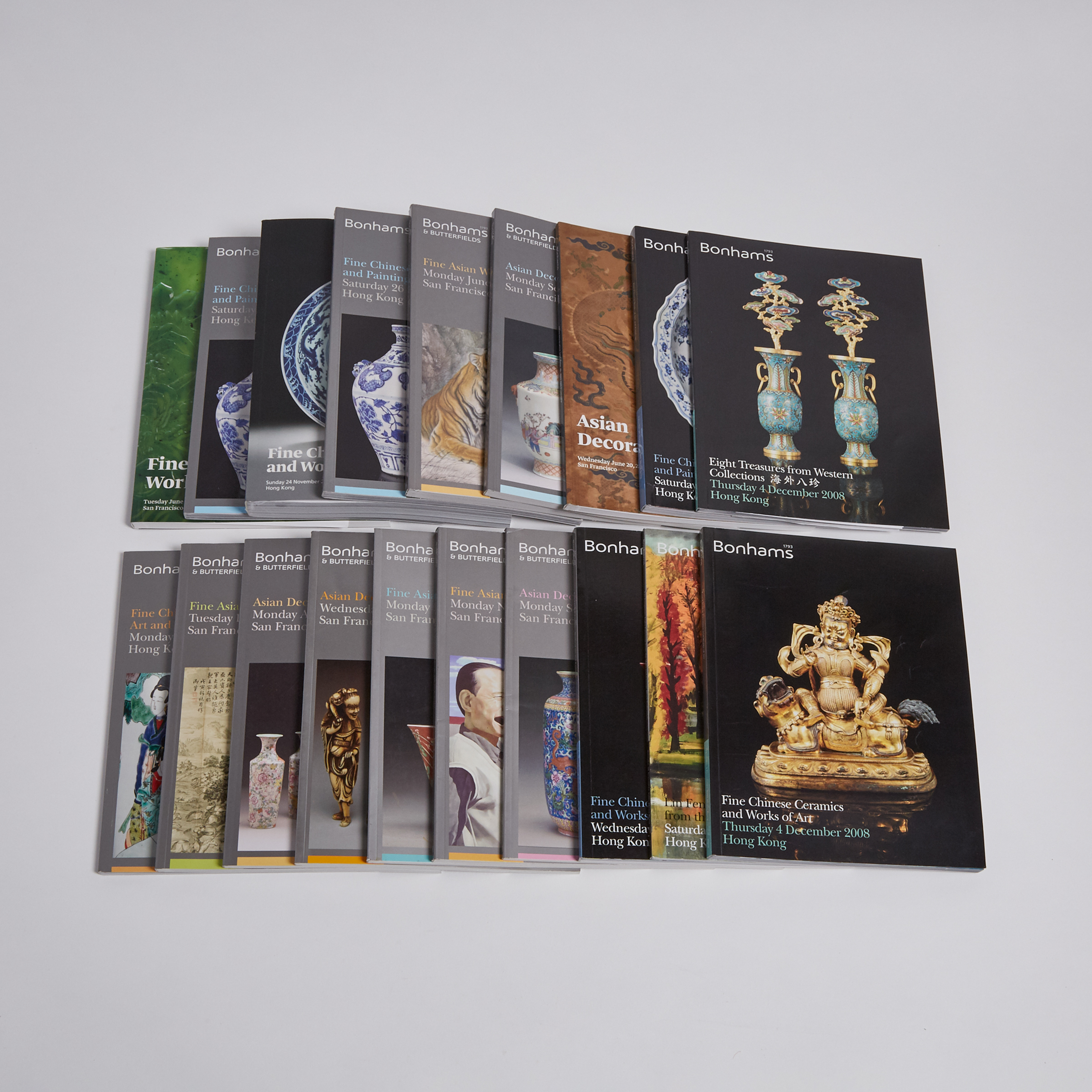 A Group of Nineteen Bonhams Asian Art Catalogues, 2005-2013