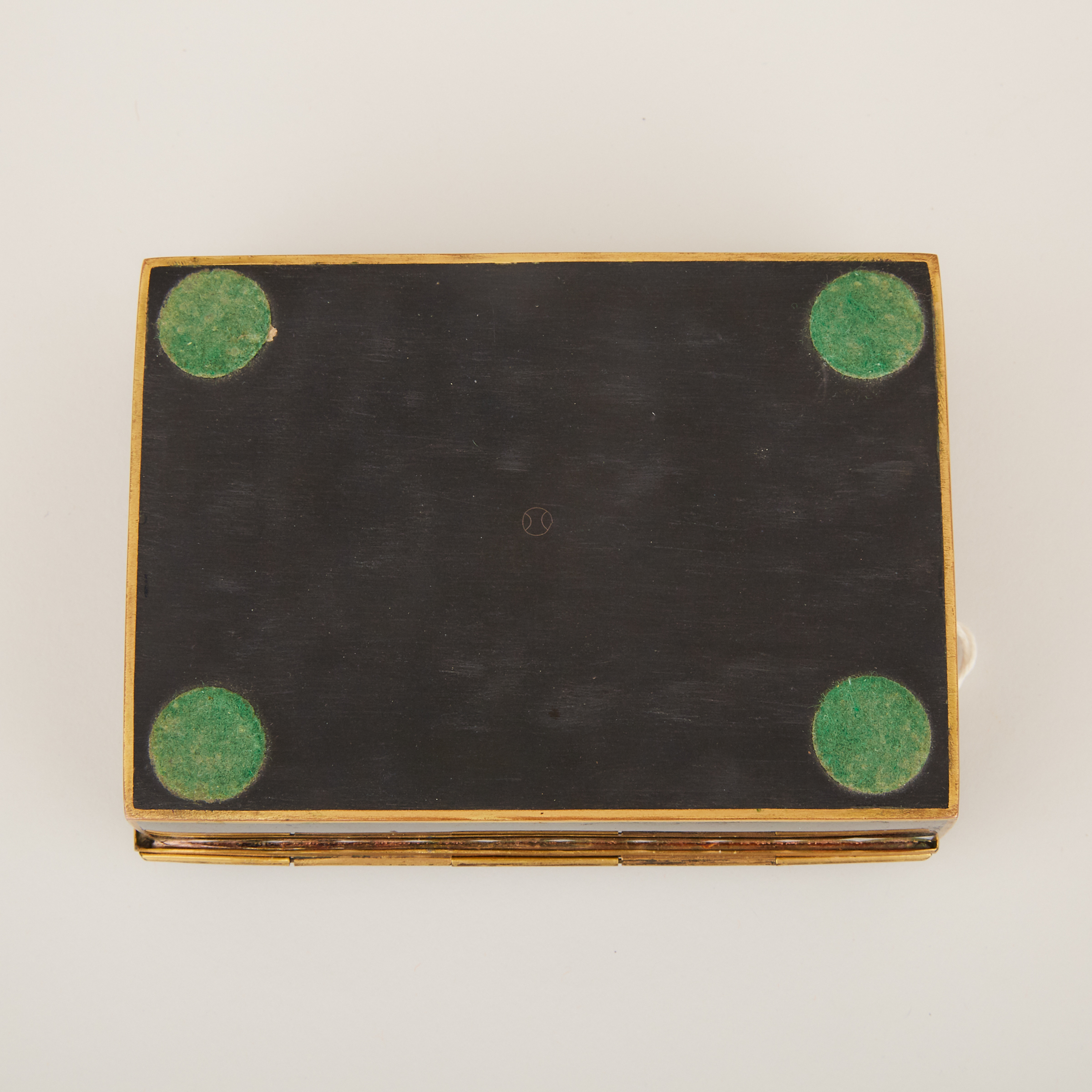 A Black Ground Cloisonné Box and Plate, Inaba Mark, Early 20th Century