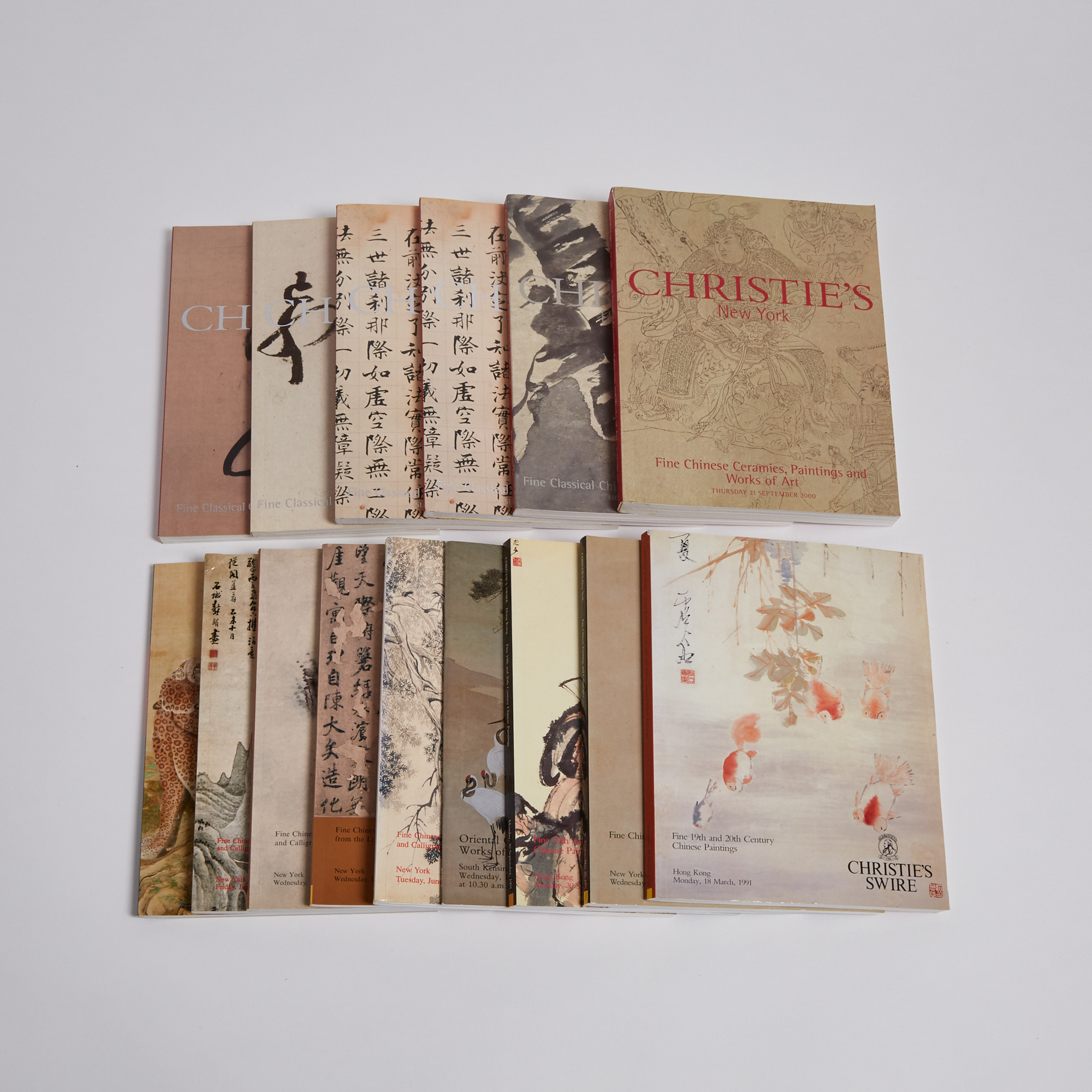 A Group of Fifteen Christie's Chinese Art Catalogues, 1991-2004