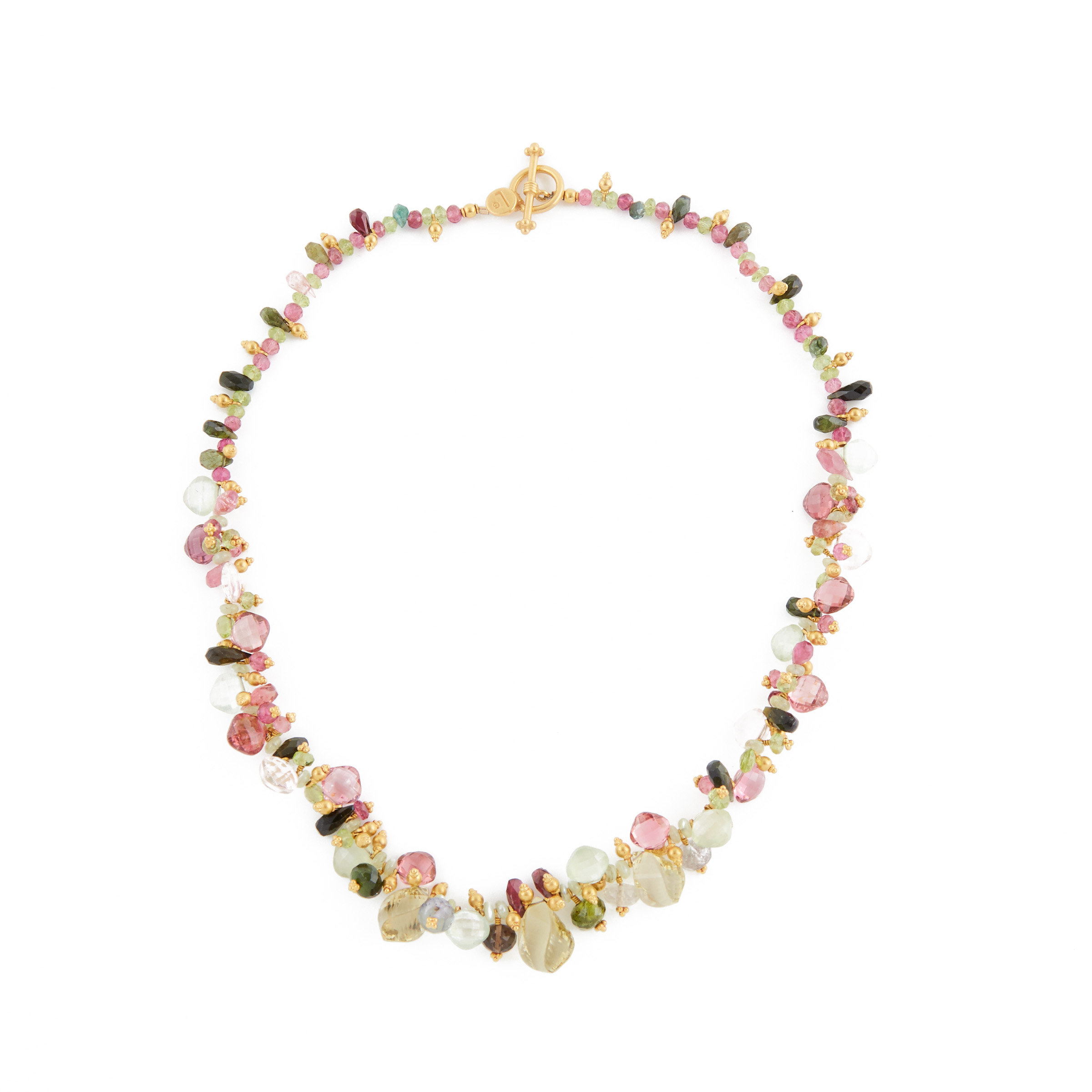 Laura Gibson 22k Yellow Gold And Multi-Stone Necklace