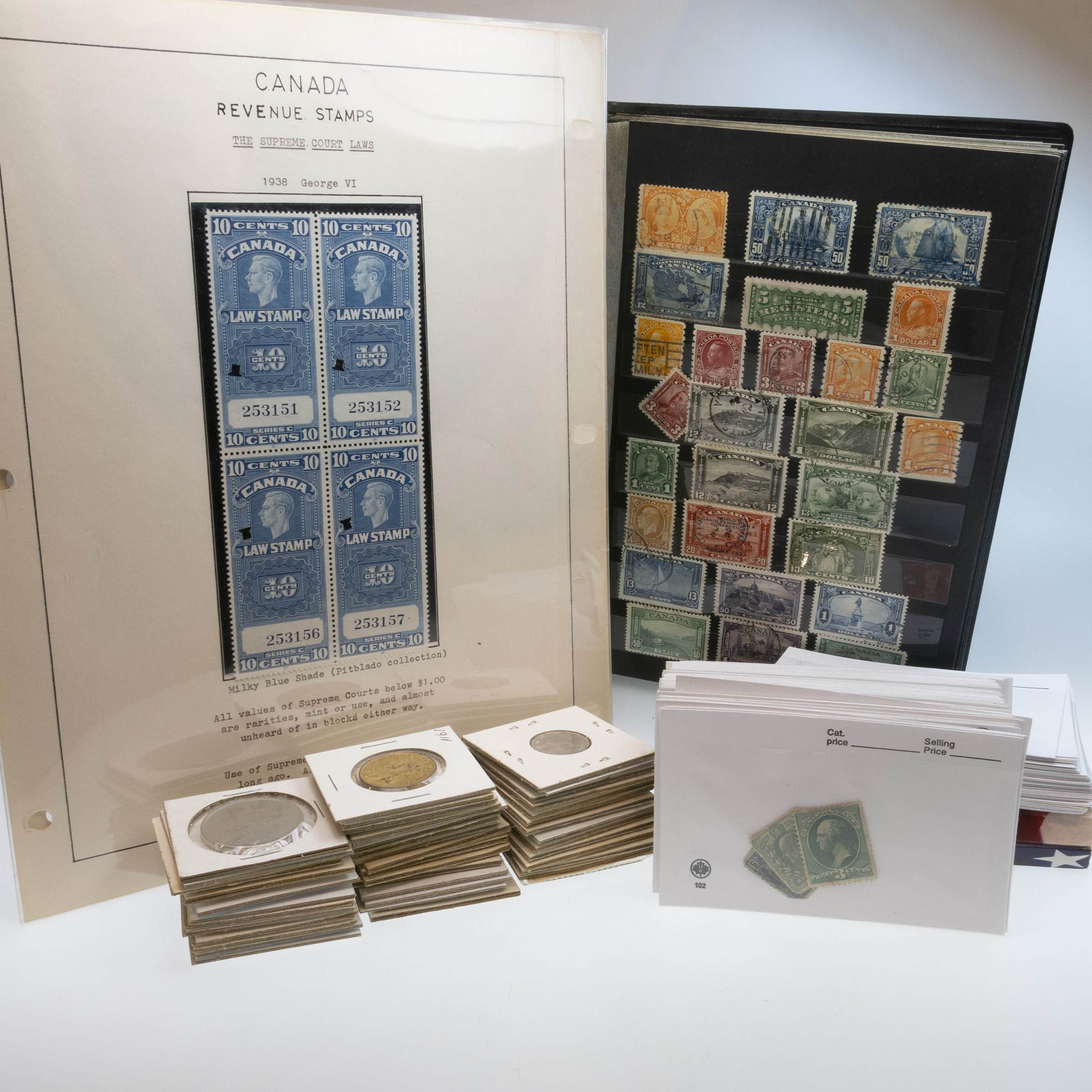 Quantity Of Stamps, Coins, Medallions & Tokens
