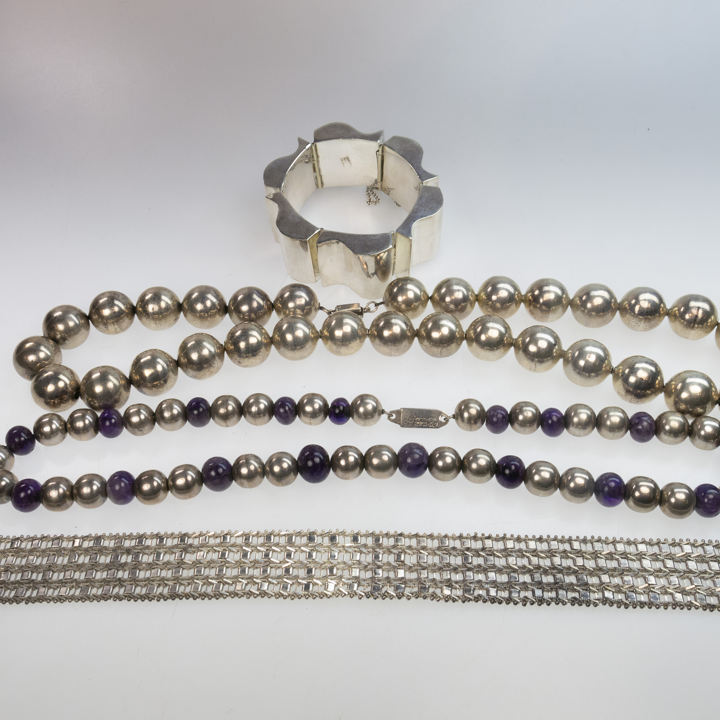 Four Examples of Mexican Silver Jewellery