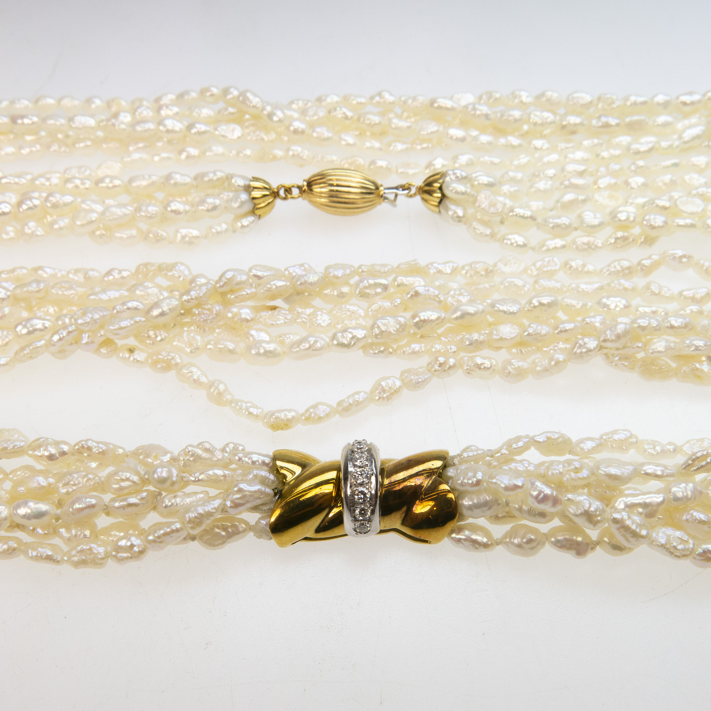 Two Multi-Strand Freshwater Pearl Necklaces
