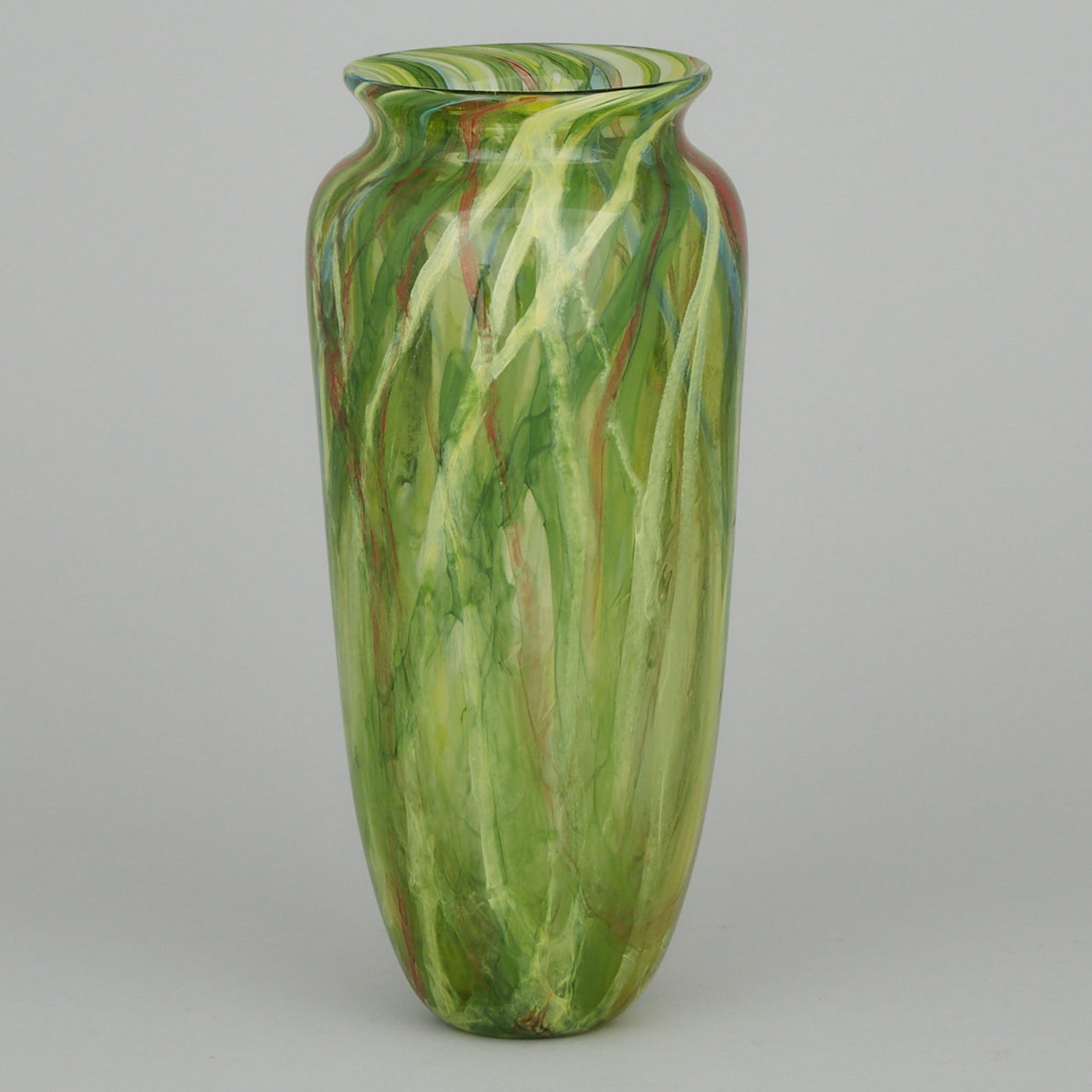 Daniel Crichton (Canadian, 1950-2002), Internally Decorated Green Glass Vase, 1976
