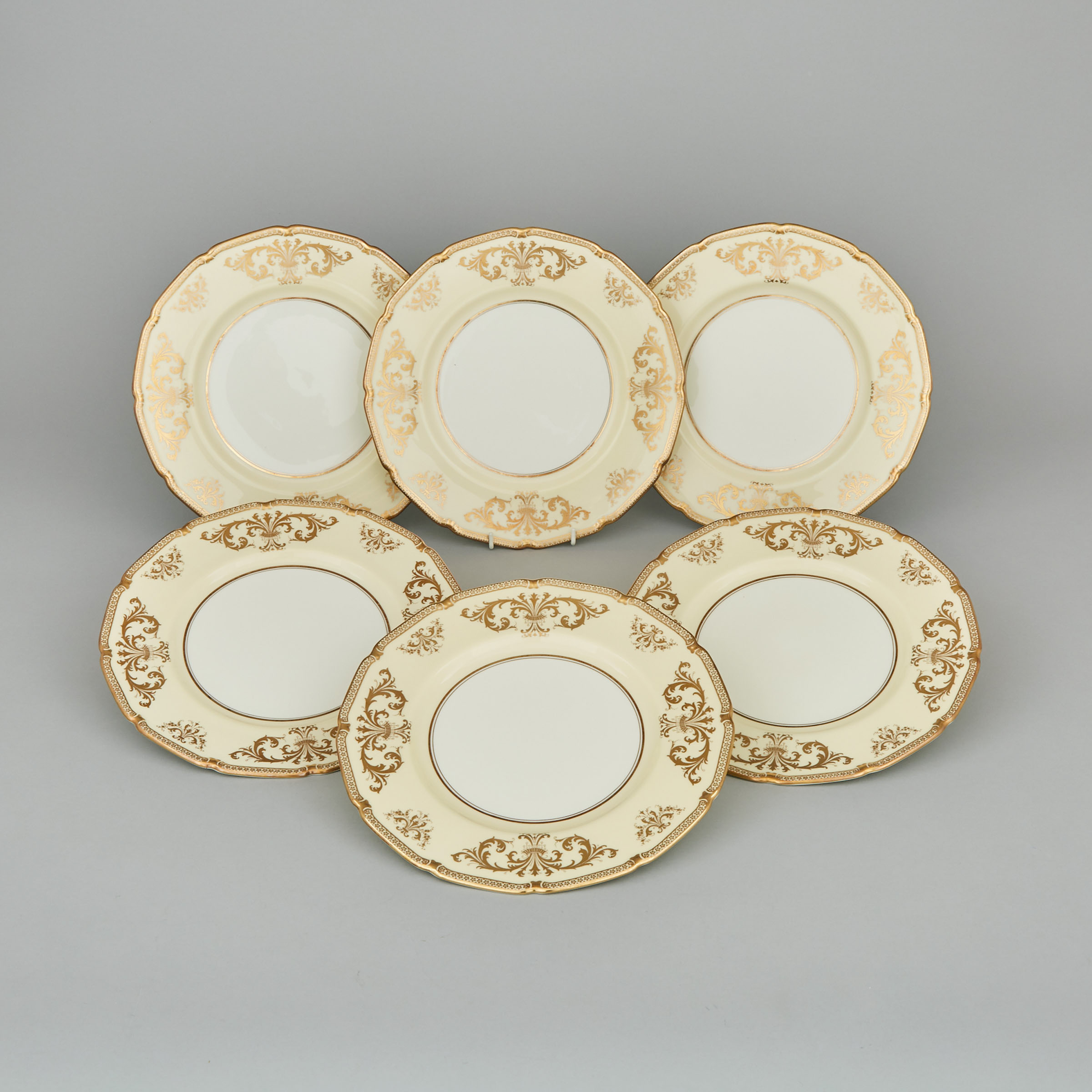 Six Royal Doulton Service Plates, 20th century