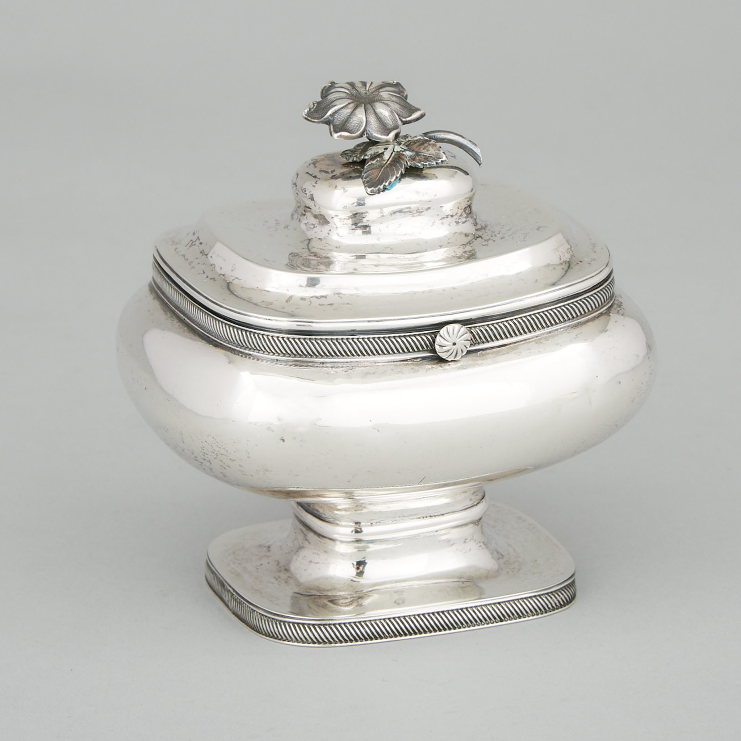 Dutch Silver Sugar Box, 1847