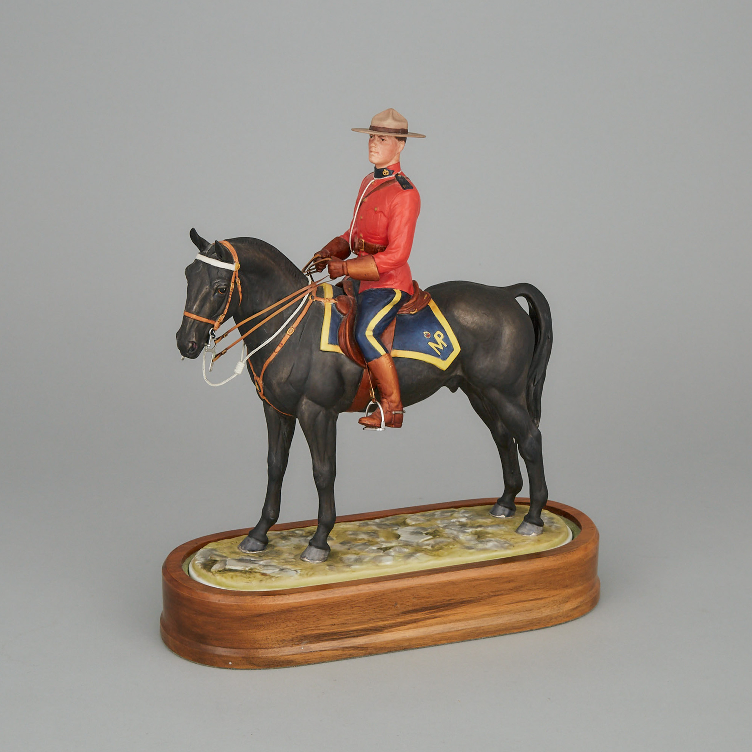 Royal Worcester Model, ‘Royal Canadian Mounted Policeman’, 103/500, Doris Lindner, c.1966