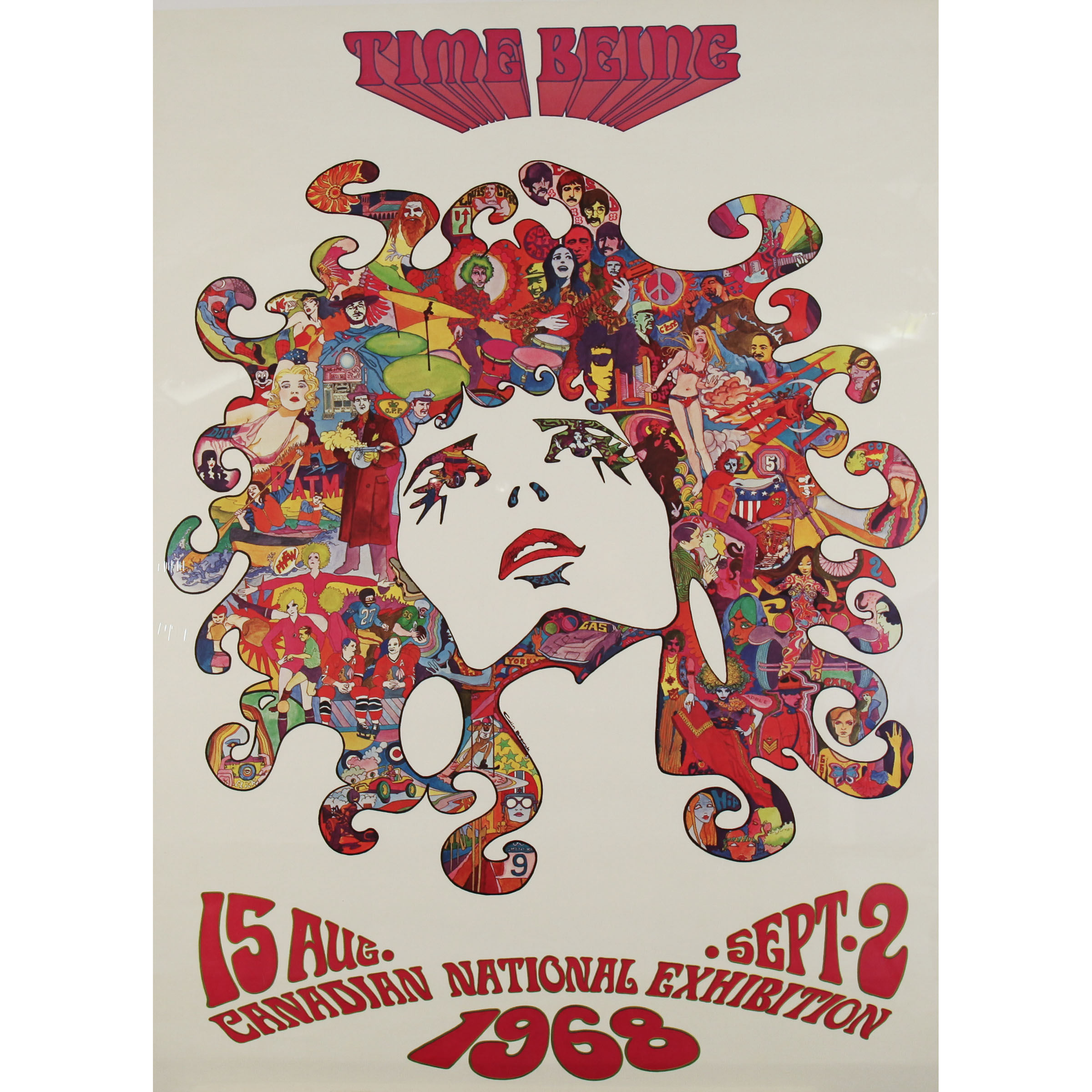 Canadian National Exhibiton Poster, ‘Time Being’, 15 Aug. - Sept. 2, 1968