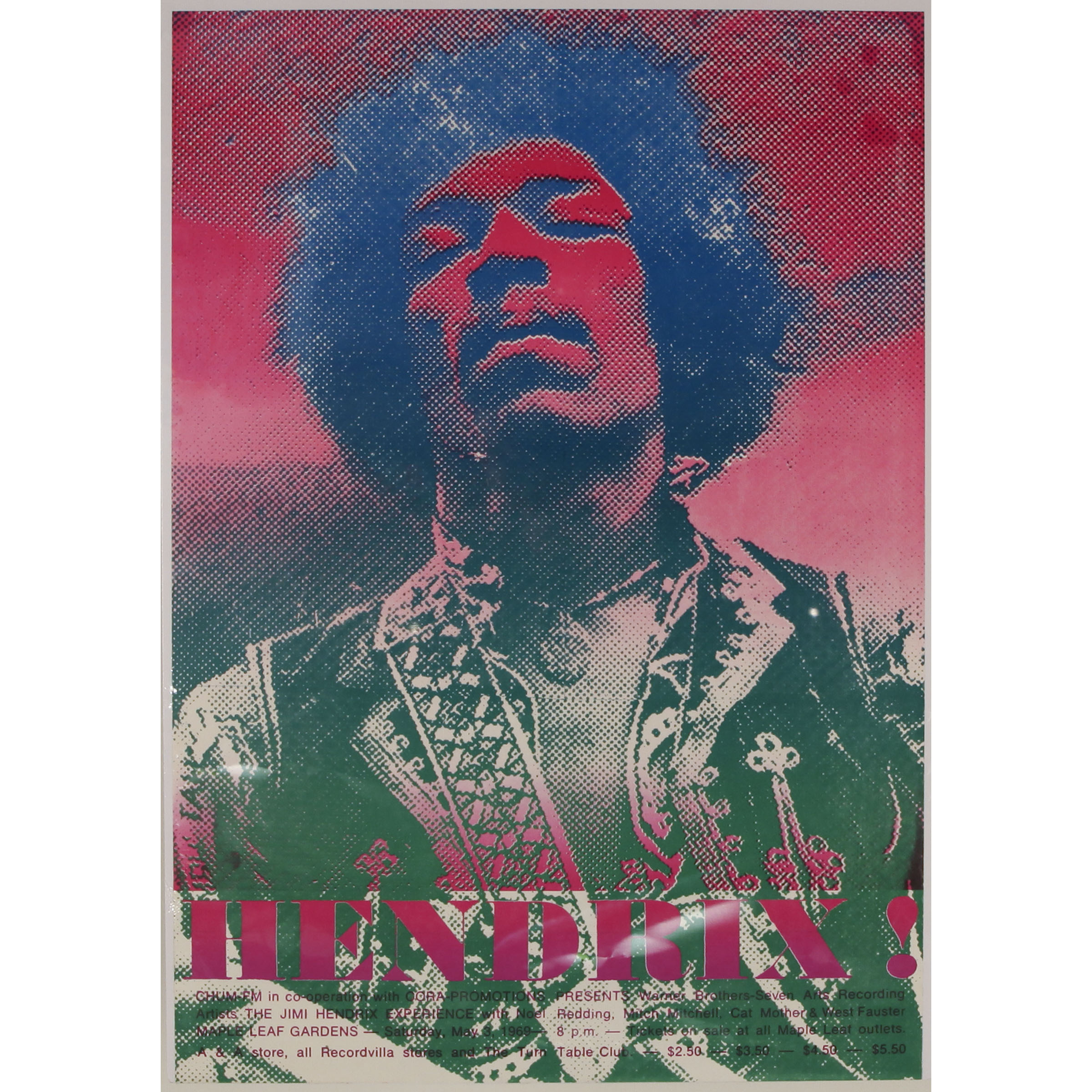 Hendrix! Concert Poster, May 3, 1969