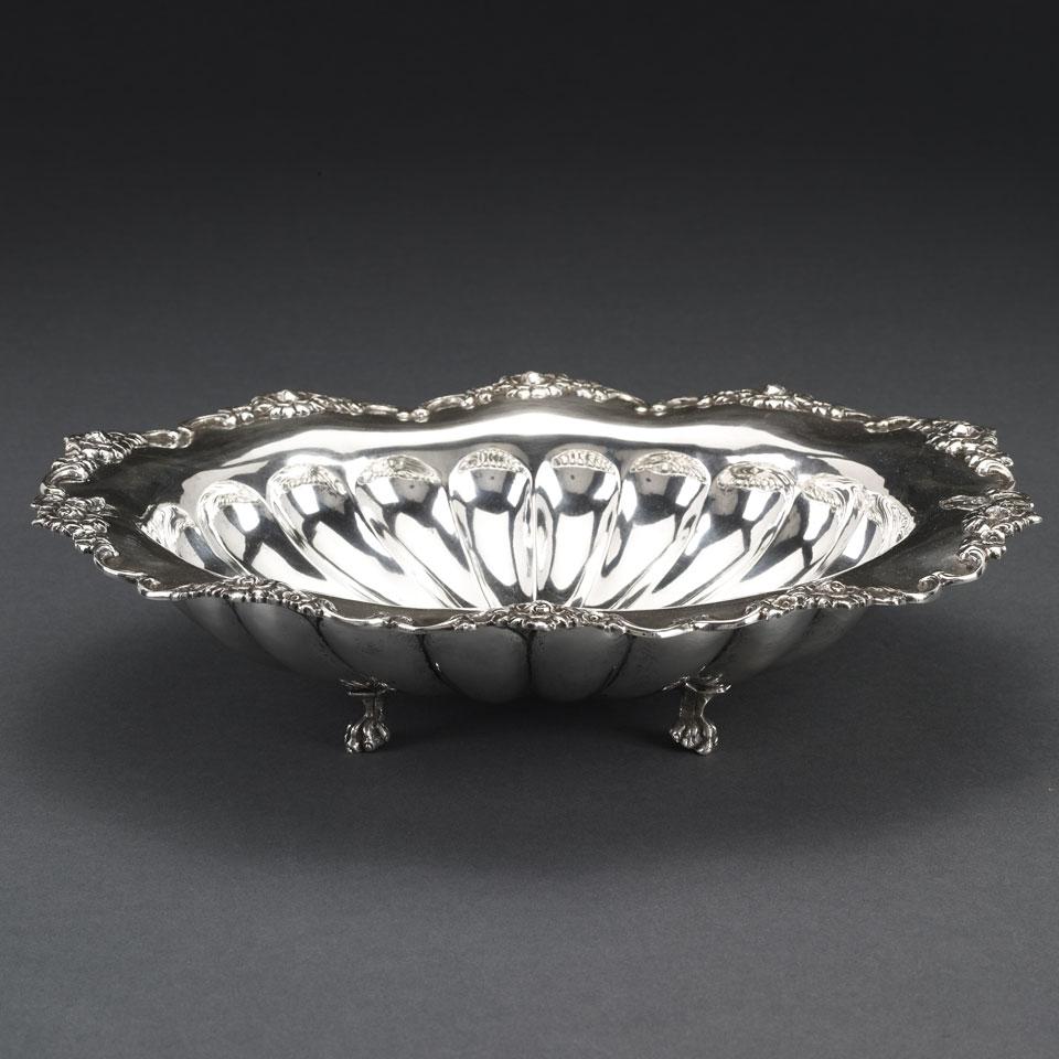 Hungarian Silver Oval Bowl, 20th century