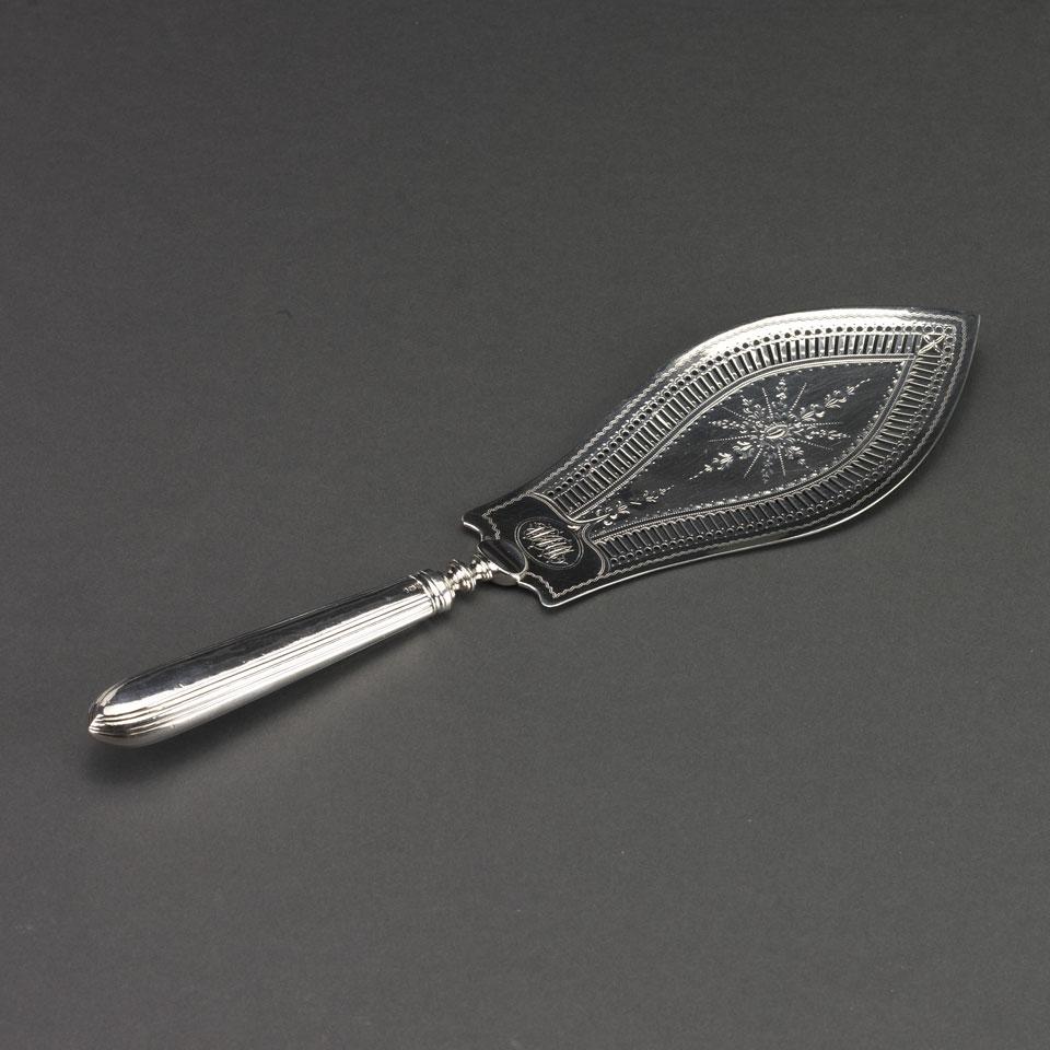 George III Silver Fish Slice, Peter & Ann Bateman, London, 1791