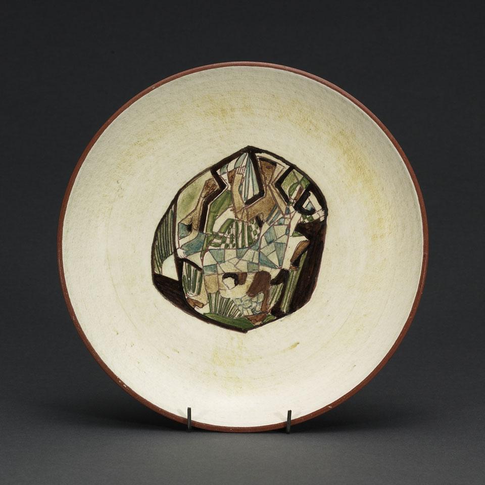 Brooklin Pottery Plate, Theo & Susan Harlander, 1950’s