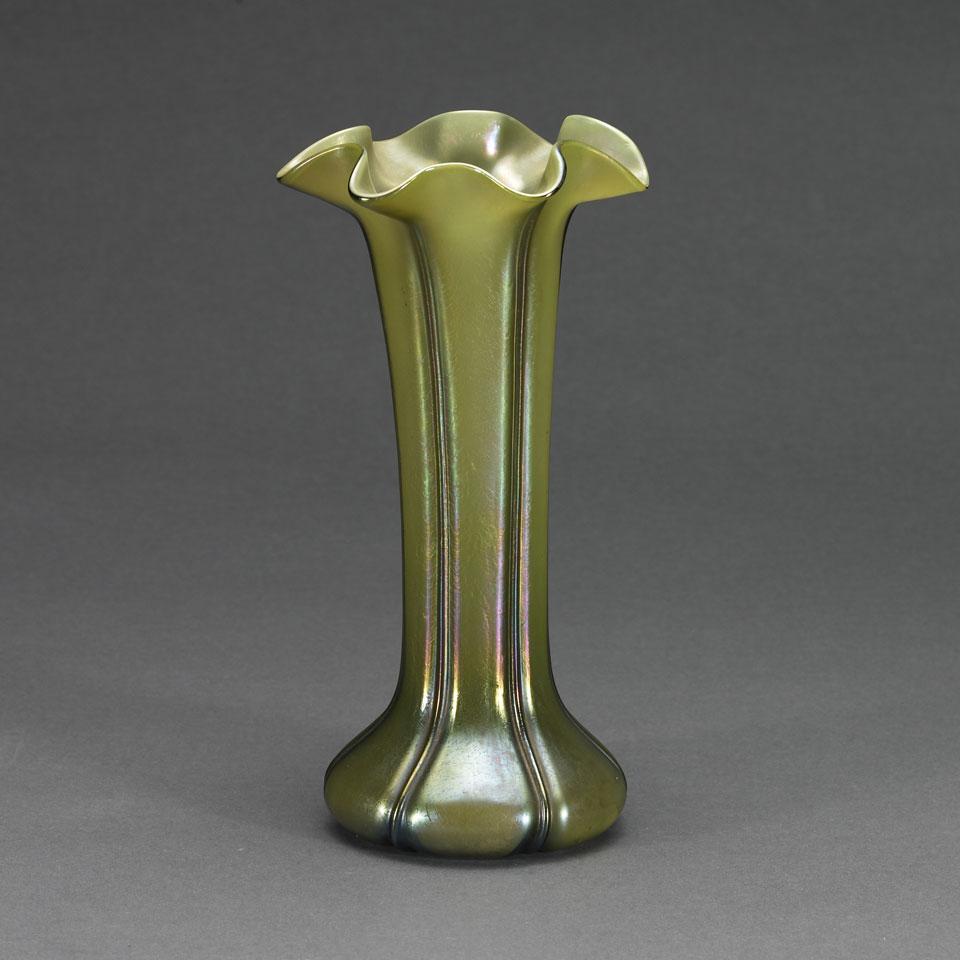 Austrian Iridescent Glass Vase, c.1900