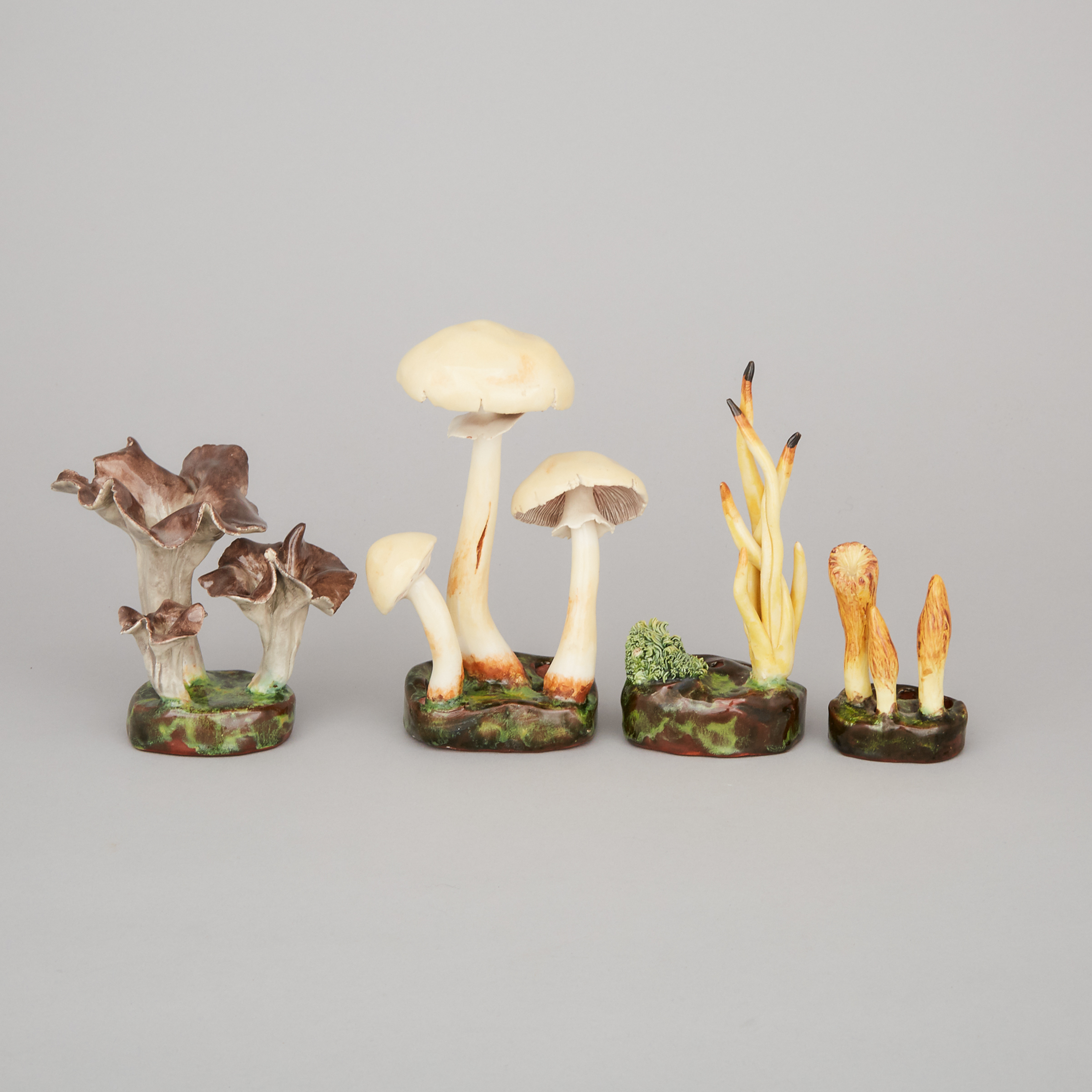 Four Lorenzen Pottery Mycological Groups, 20th century