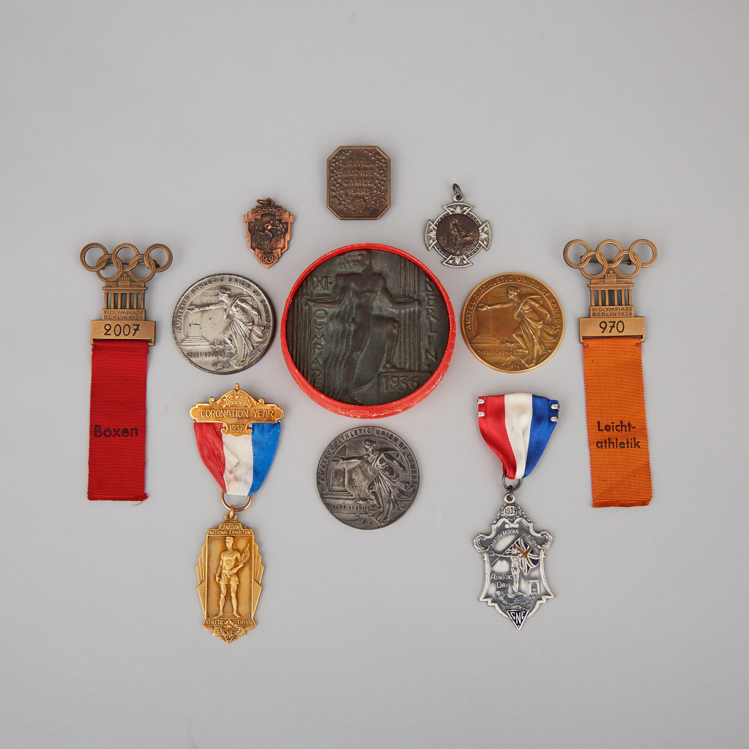 James Alfred Bartlett Athletic Medal Group, c.1933-39