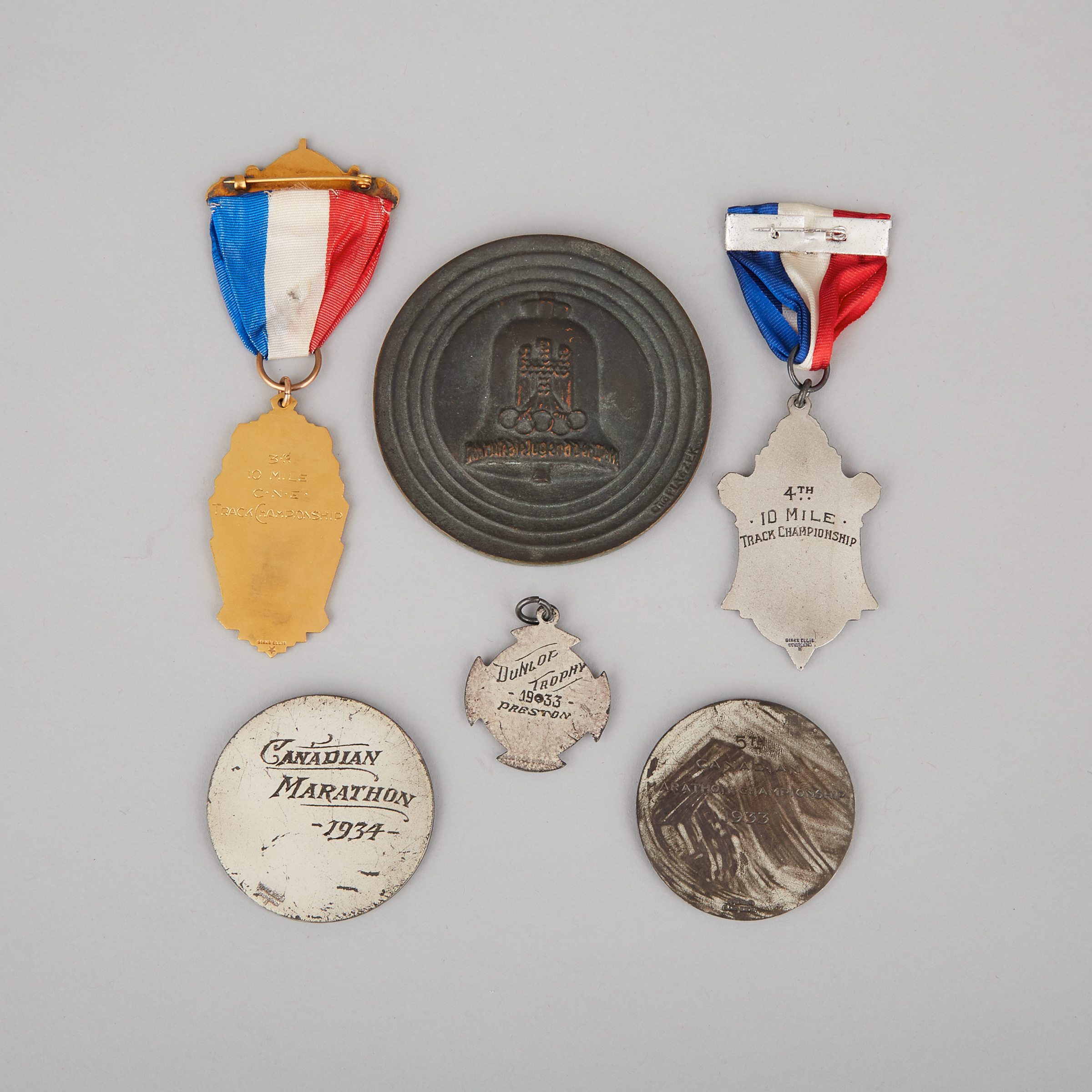 James Alfred Bartlett Athletic Medal Group, c.1933-39
