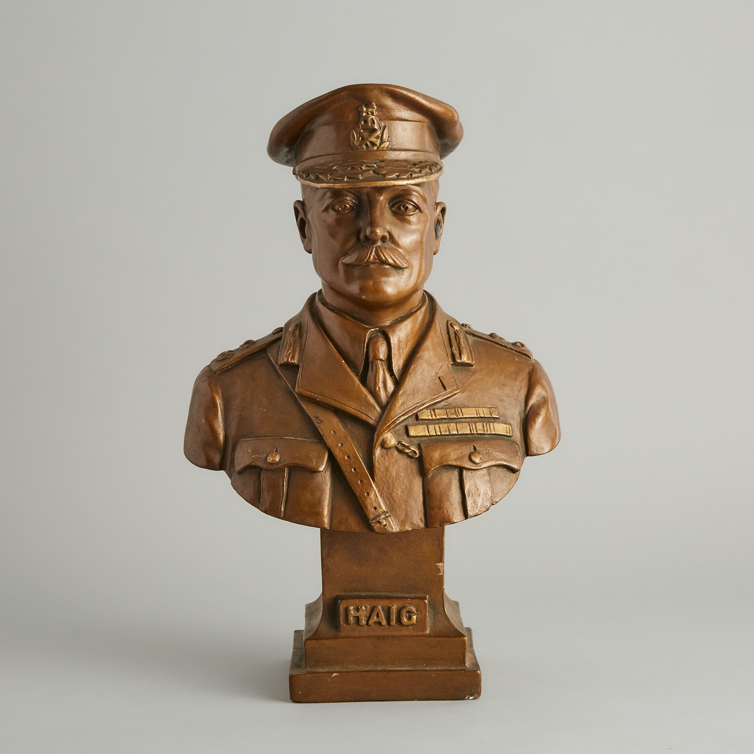 Bust of Field Marshall Lord Douglas Haig, 1st Earl Haig, early 20th century