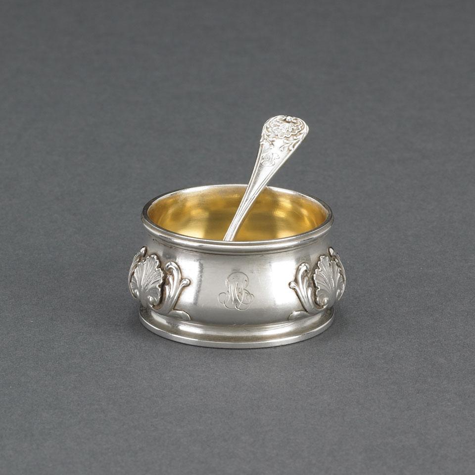 Russian Silver Salt with Spoon, Carl Fabergé, Moscow, 1908-17