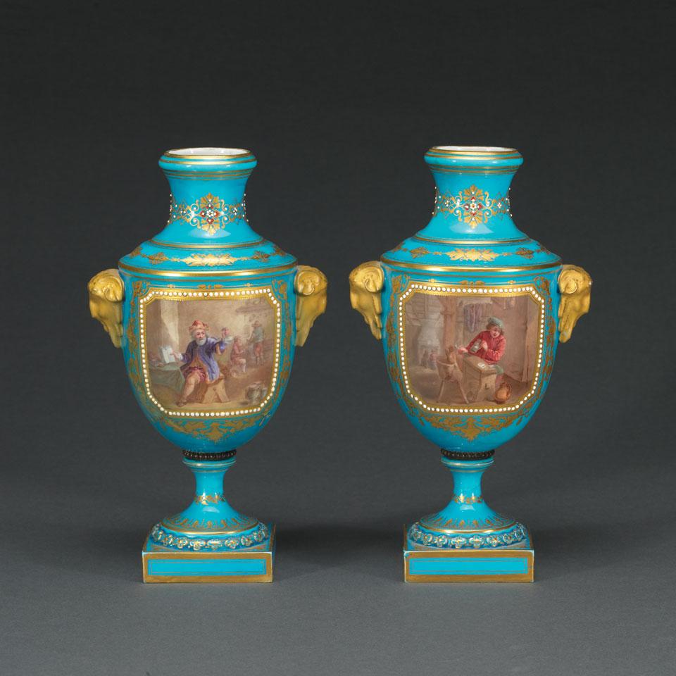 Pair of ‘Sèvres’ Vases, late 19th century