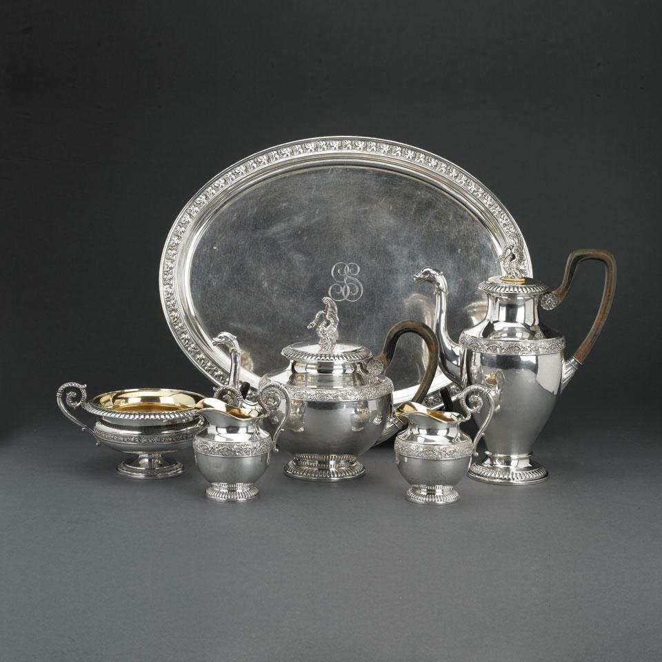 Swiss Silver Tea and Coffee Service, Johann Bossard, Lucerne, late 19th century