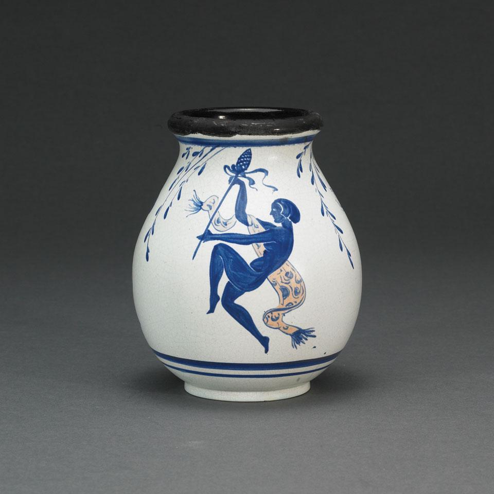 Jean Barol Earthenware Vase, 1920’s
