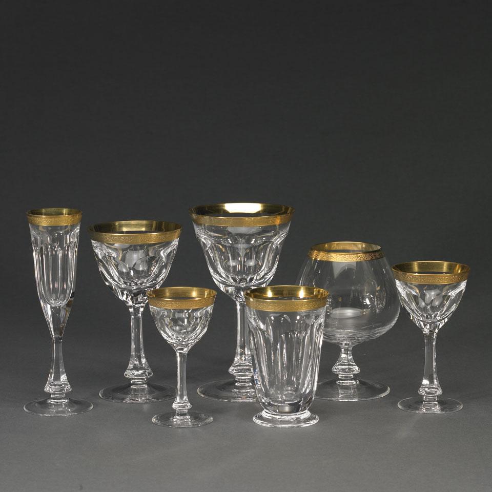 Moser ‘Lady Hamilton’ Cut and Gilt Glass Stemware Service, 20th century