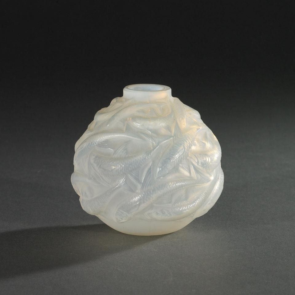 ‘Oléron’, Lalique Opalescent Glass Vase, c.1930