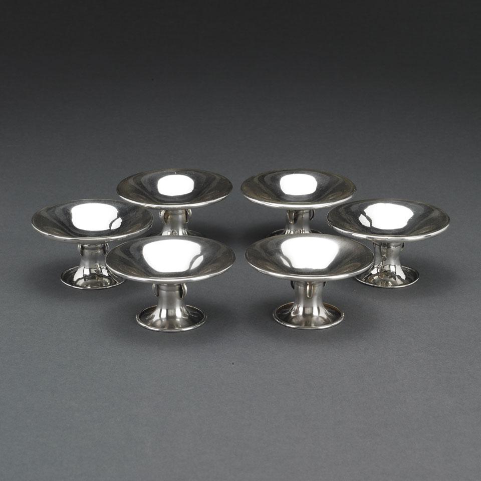 Six Canadian Silver Candlesticks/Candy Dishes, Poul Petersen, Montreal, Que., c.1935-53