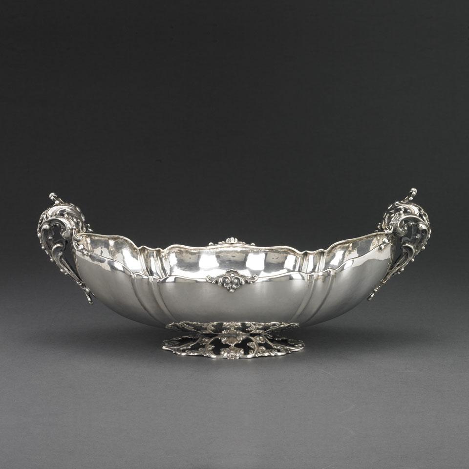 Continental Silver Oval Centrepiece, early 20th century