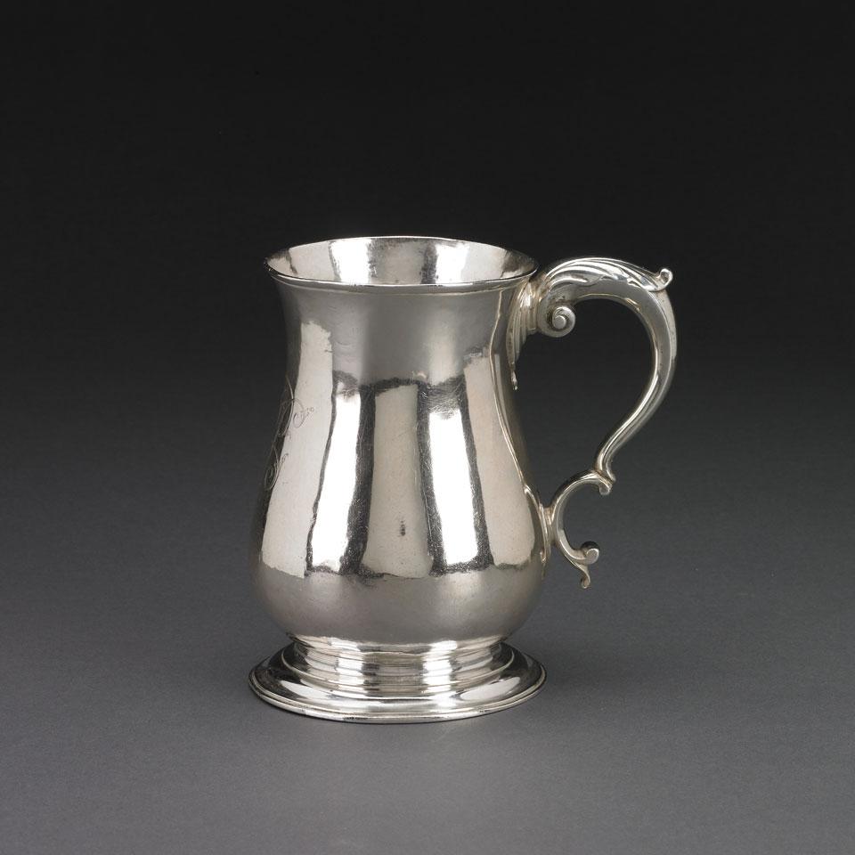 George II Silver Quart Mug, Samuel Welles, London, 1749