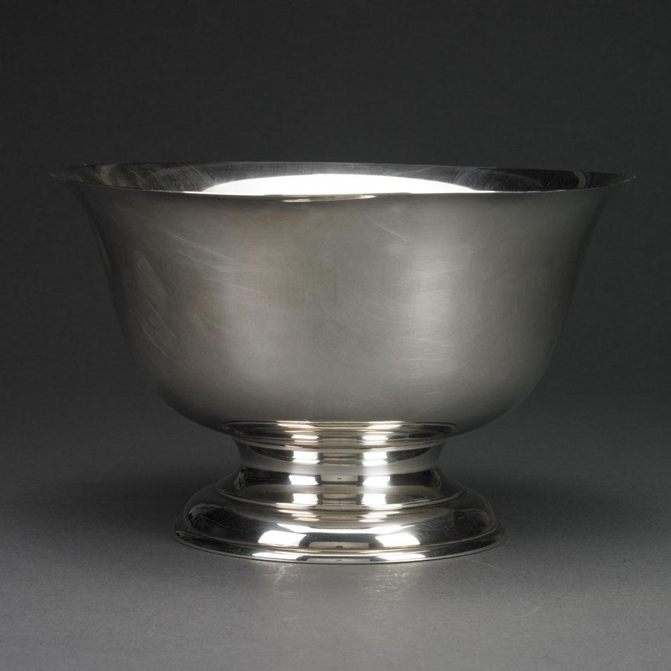 American Silver Punch Bowl, Stieff Co., Baltimore, Md., 1952