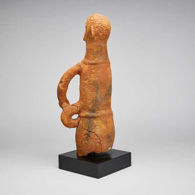 Terra Cotta Seated Figure, possibly Katsina or Sokoto, Nigeria, West Africa
