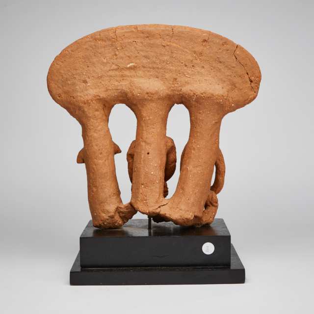 Terra Cotta Triple Figure, possibly Katsina or Sokoto, Nigeria, West Africa
