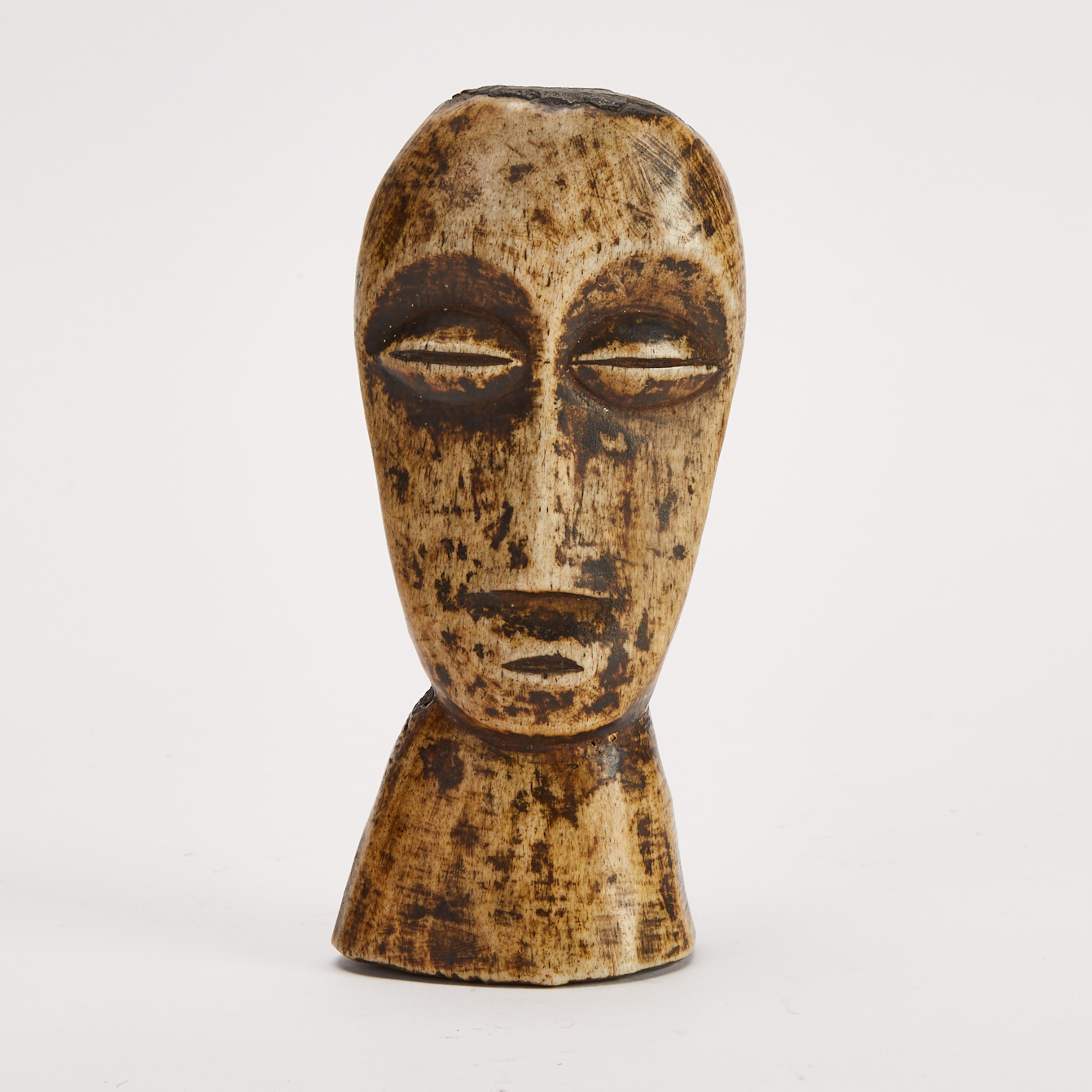 Lega Carved Ivory Janus Head, Democratic Republic of Congo, Central Africa