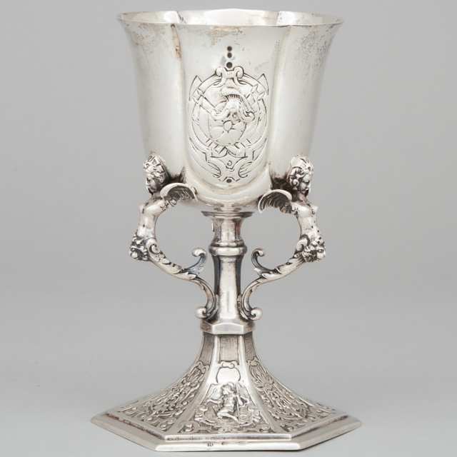 German Silver Goblet, mid-19th century