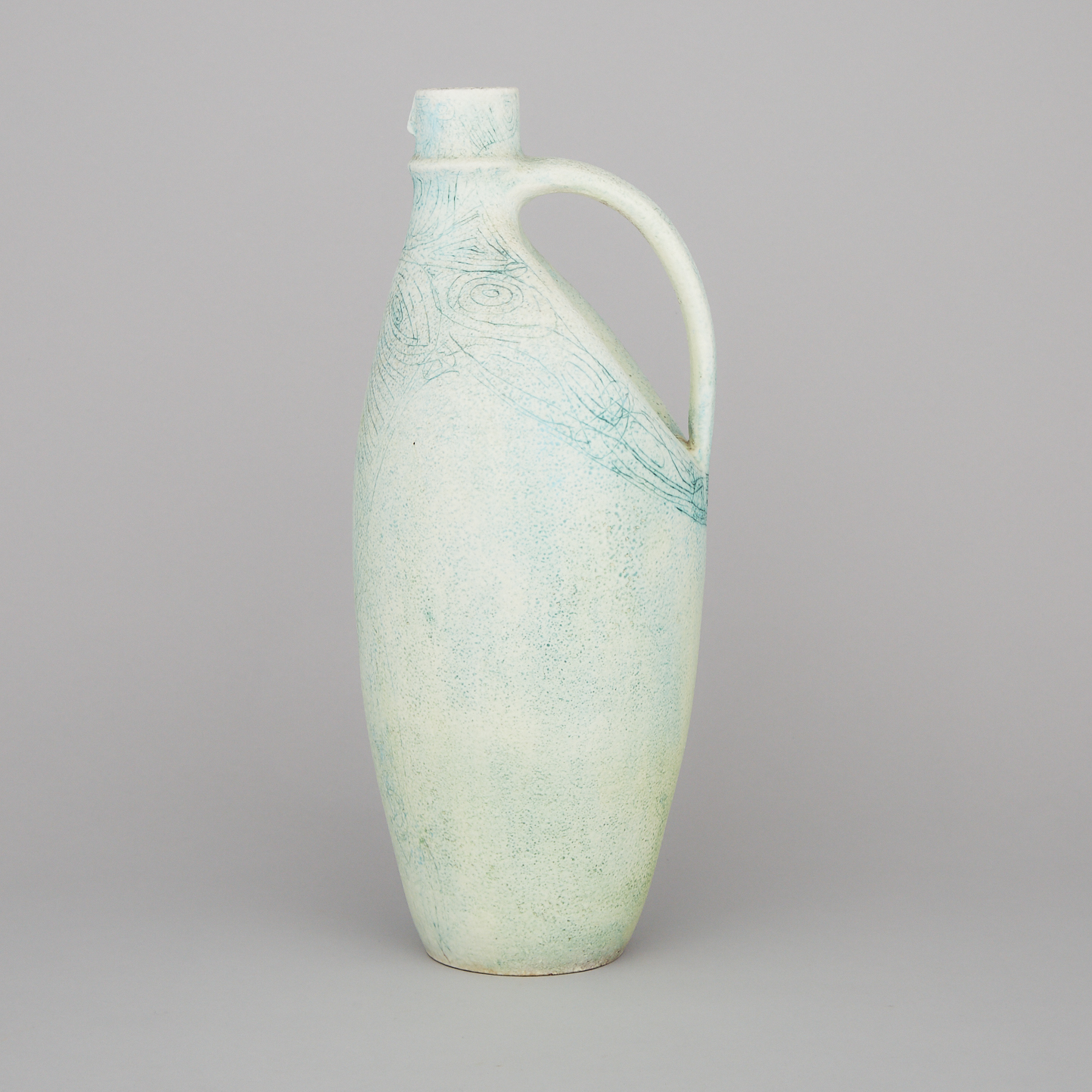 Brooklin Pottery Figural Jug, Theo and Susan Harlander, dated 1964