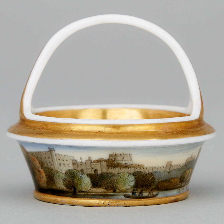 Chamberlains Worcester Miniature Basket, c.1830