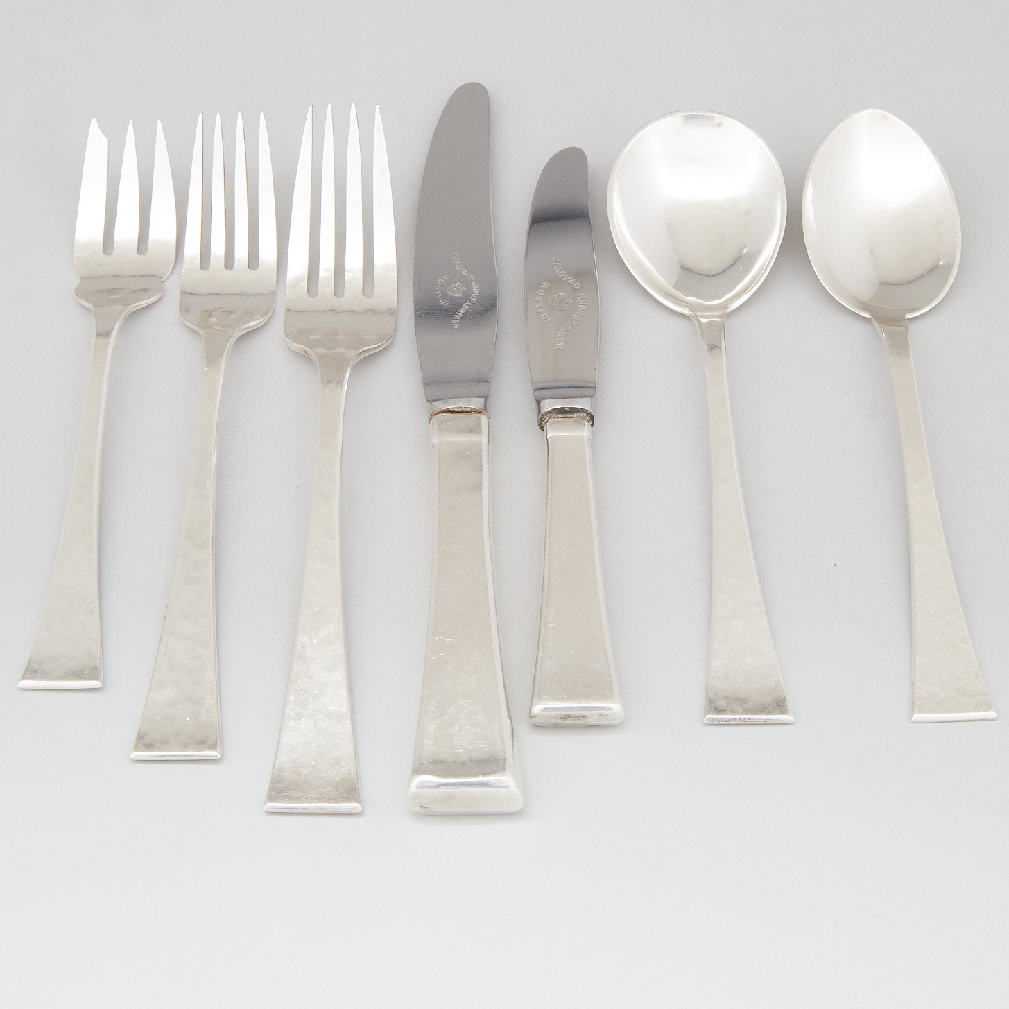 Canadian Silver Flatware Service, Carl Poul Petersen, Montreal, Que., mid-20th century