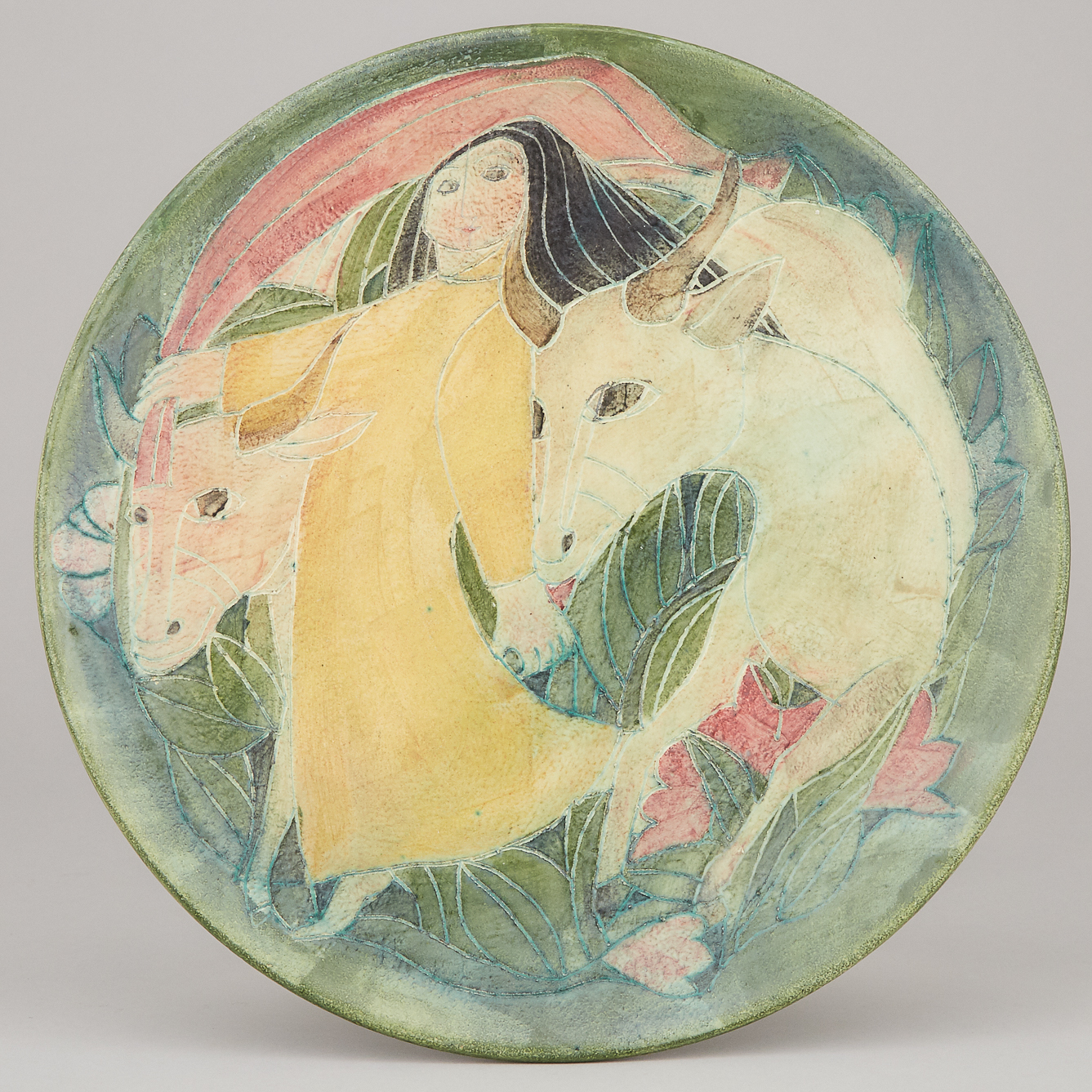 Brooklin Pottery Plate, Theo and Susan Harlander, c.1970