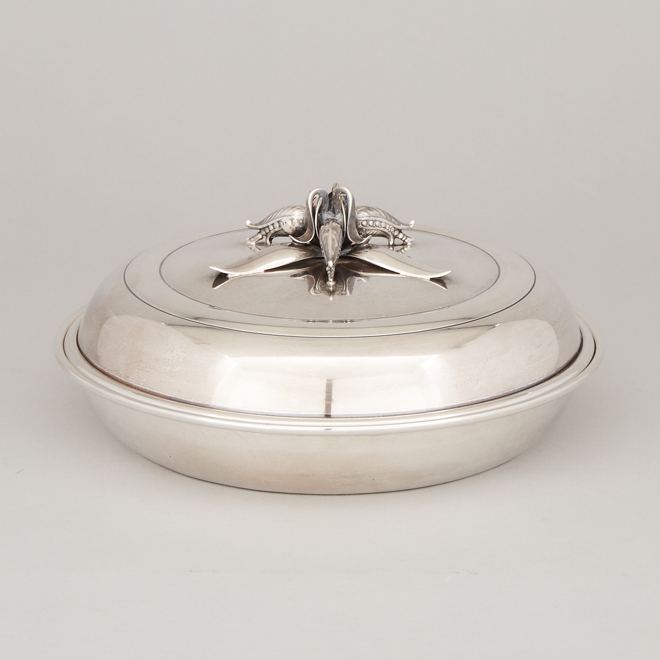 Canadian Silver Covered Serving Dish, Carl Poul Petersen, Montreal, Que., mid-20th century